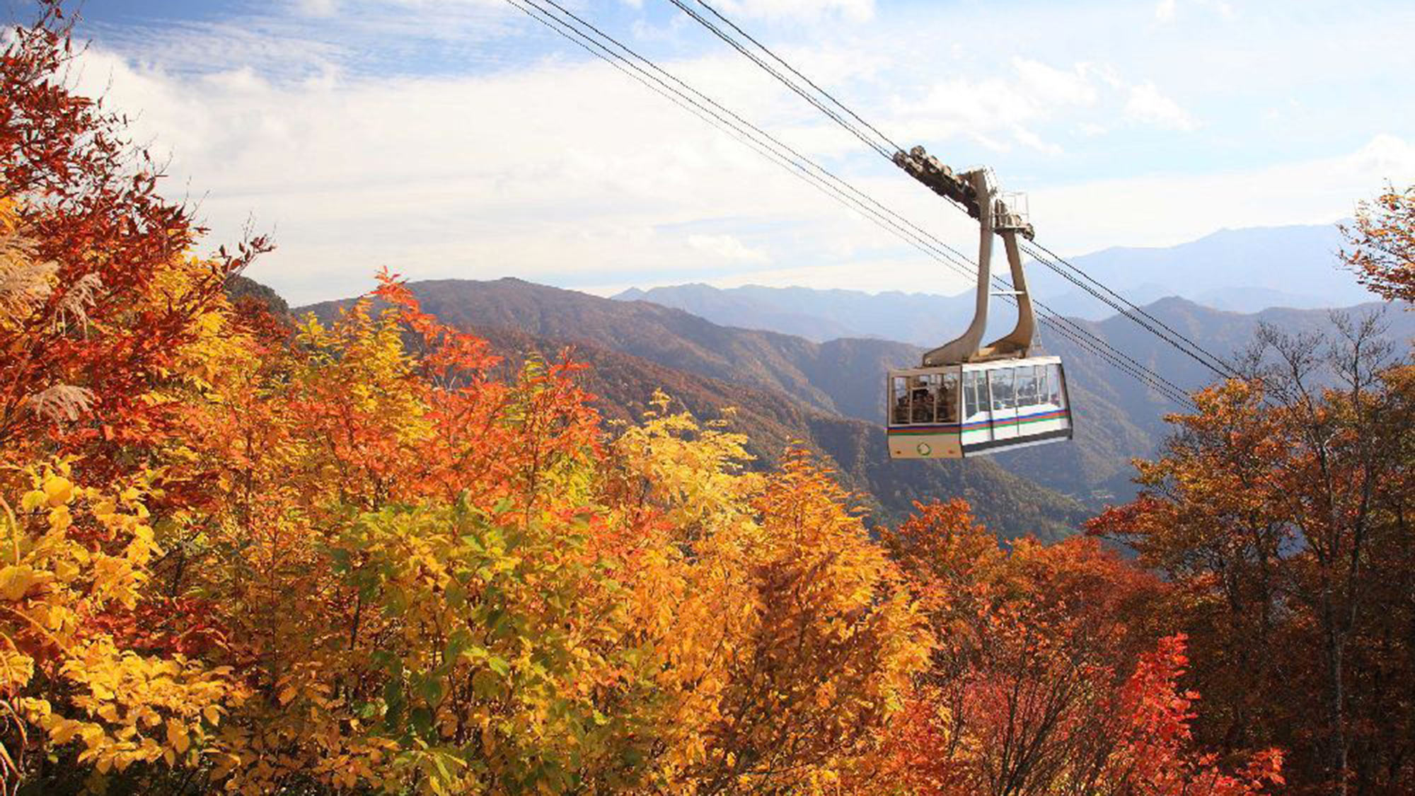 【周辺】八海山ロープウェー周辺は10月中旬過ぎに紅葉のピークを迎えます。空中散歩をお楽しみください