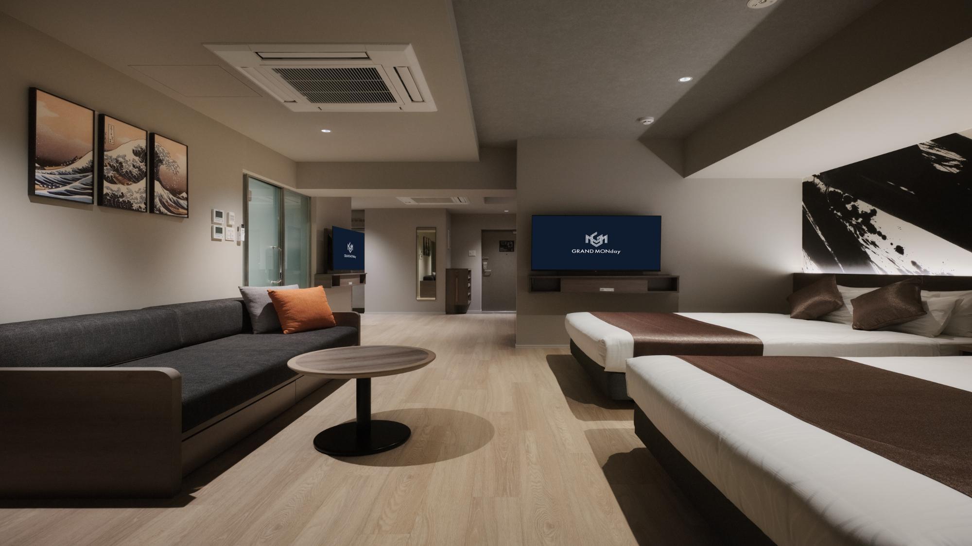 プレミアムサウナスイート バルコニー付き