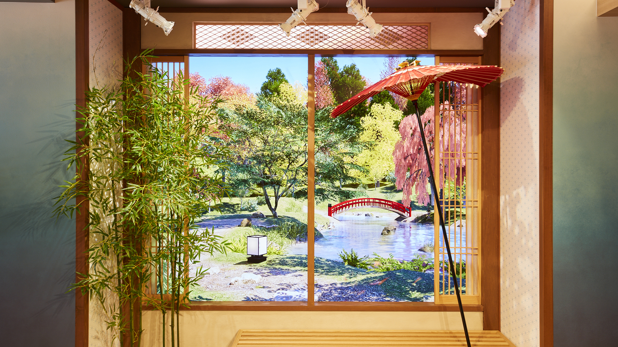 日本の四季を映し出すプロジェクションマッピング〜秋〜