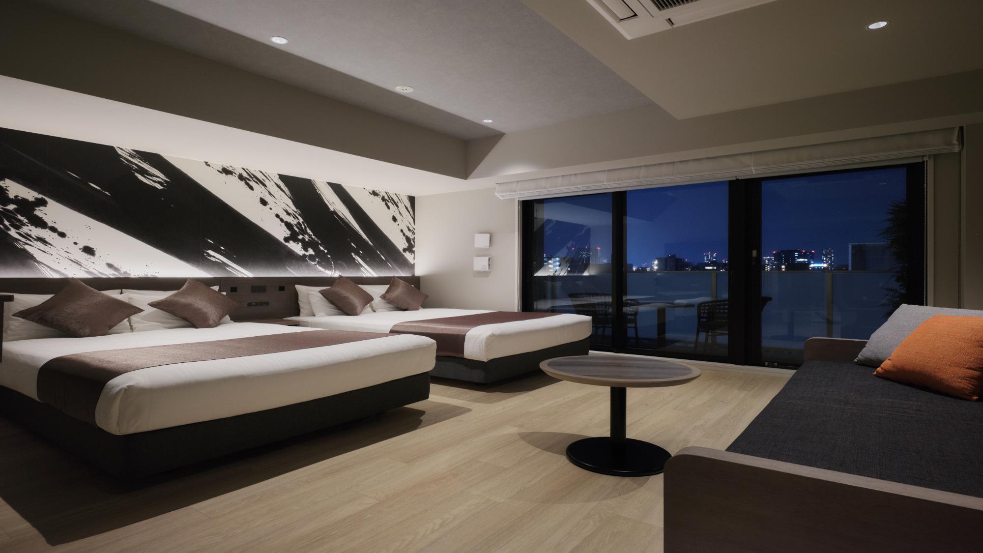 プレミアムサウナスイート バルコニー付き