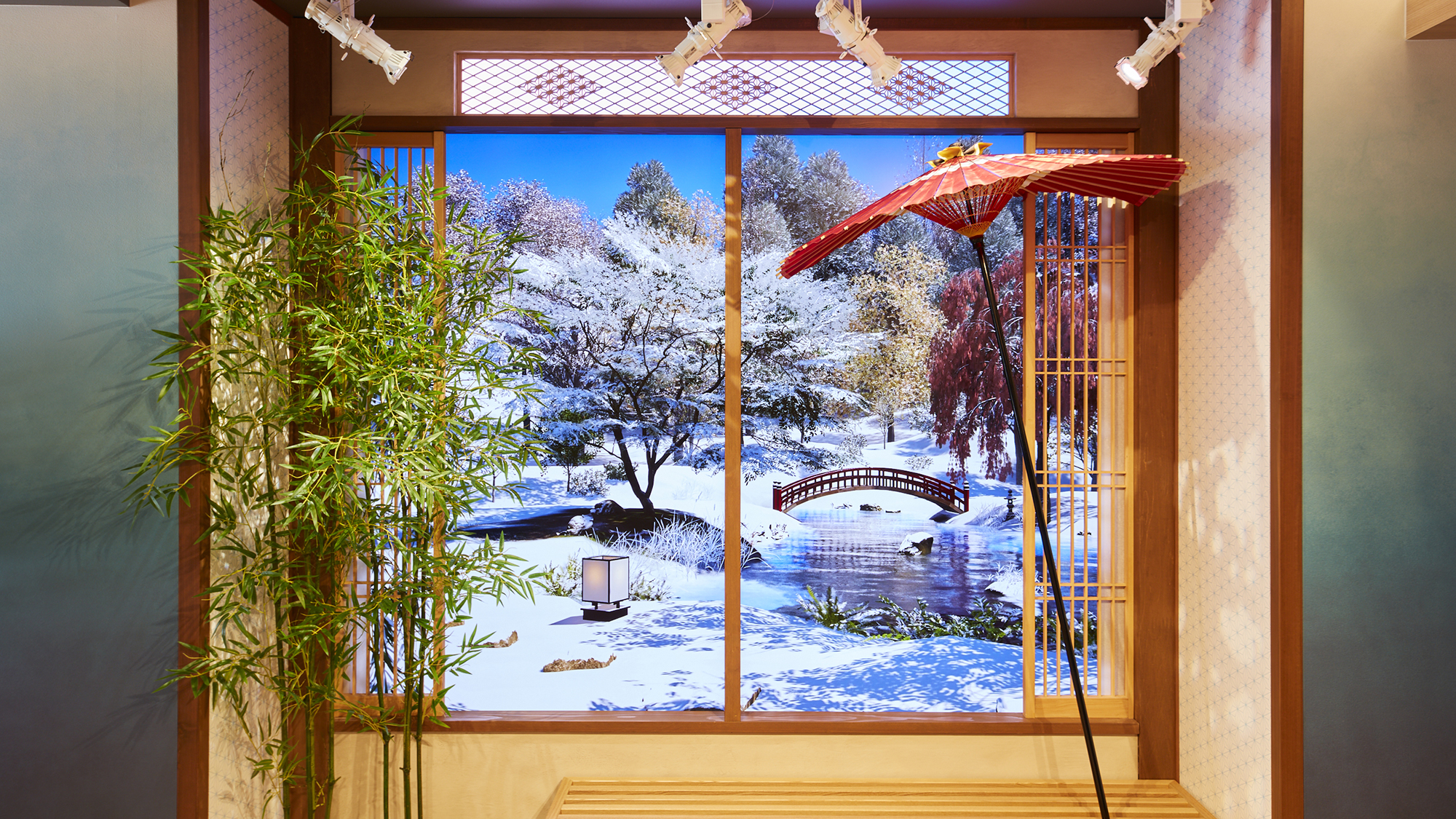 日本の四季を映し出すプロジェクションマッピング〜冬〜