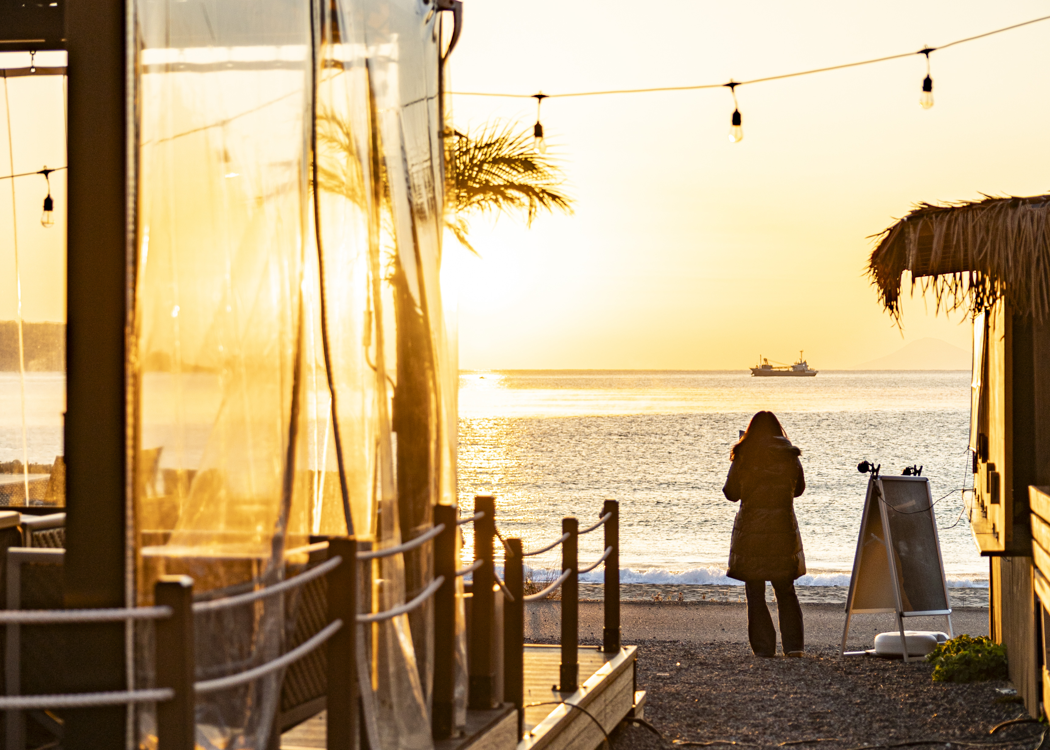 当館からは海から登る朝日をお楽しみいただけます。