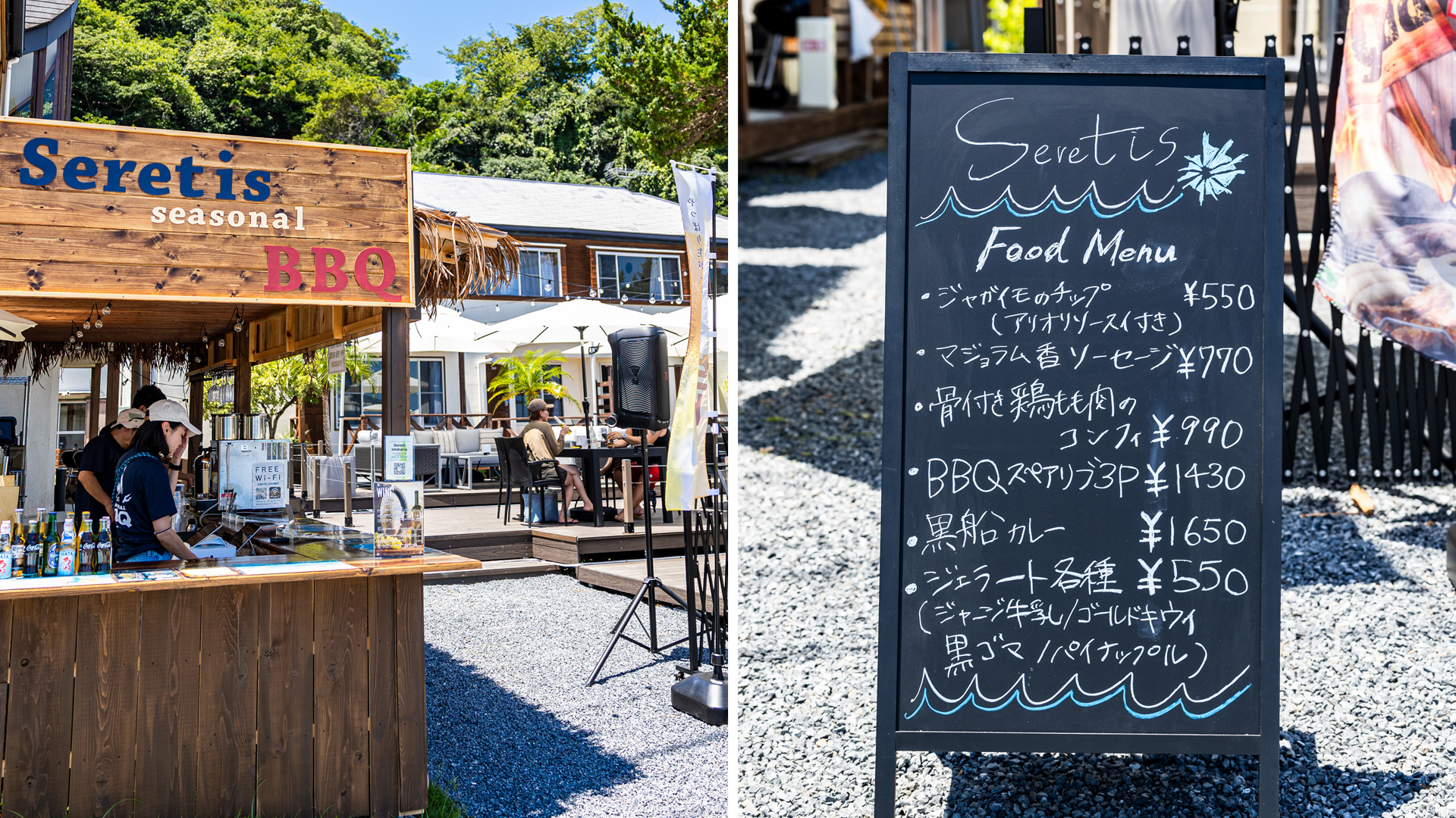 BBQ受付　軽食ドリンクのオーダーはこちらの売店でどうぞ