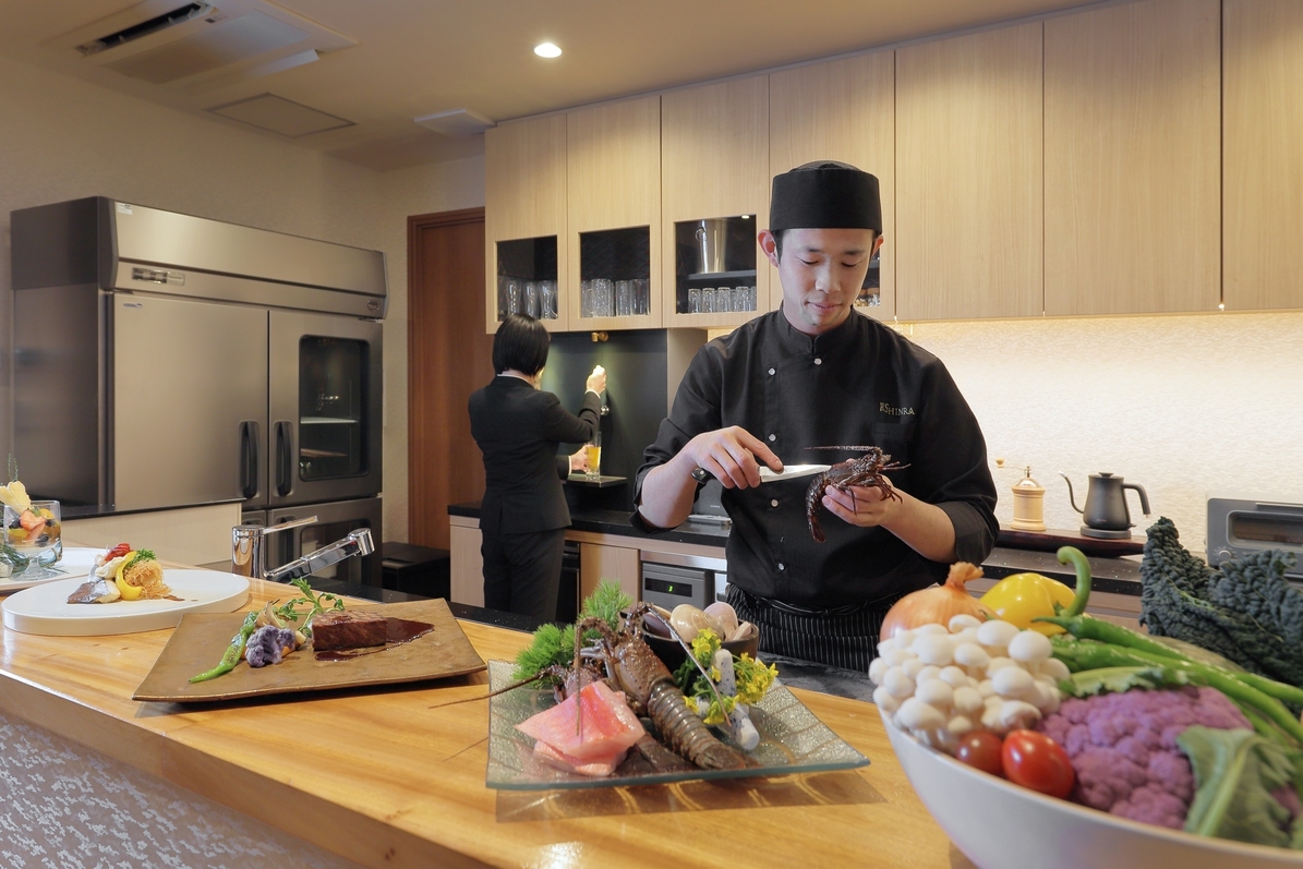 【専属シェフが調理　本格コース料理が味わえる】〜プライベートシェフコース〜-2食付