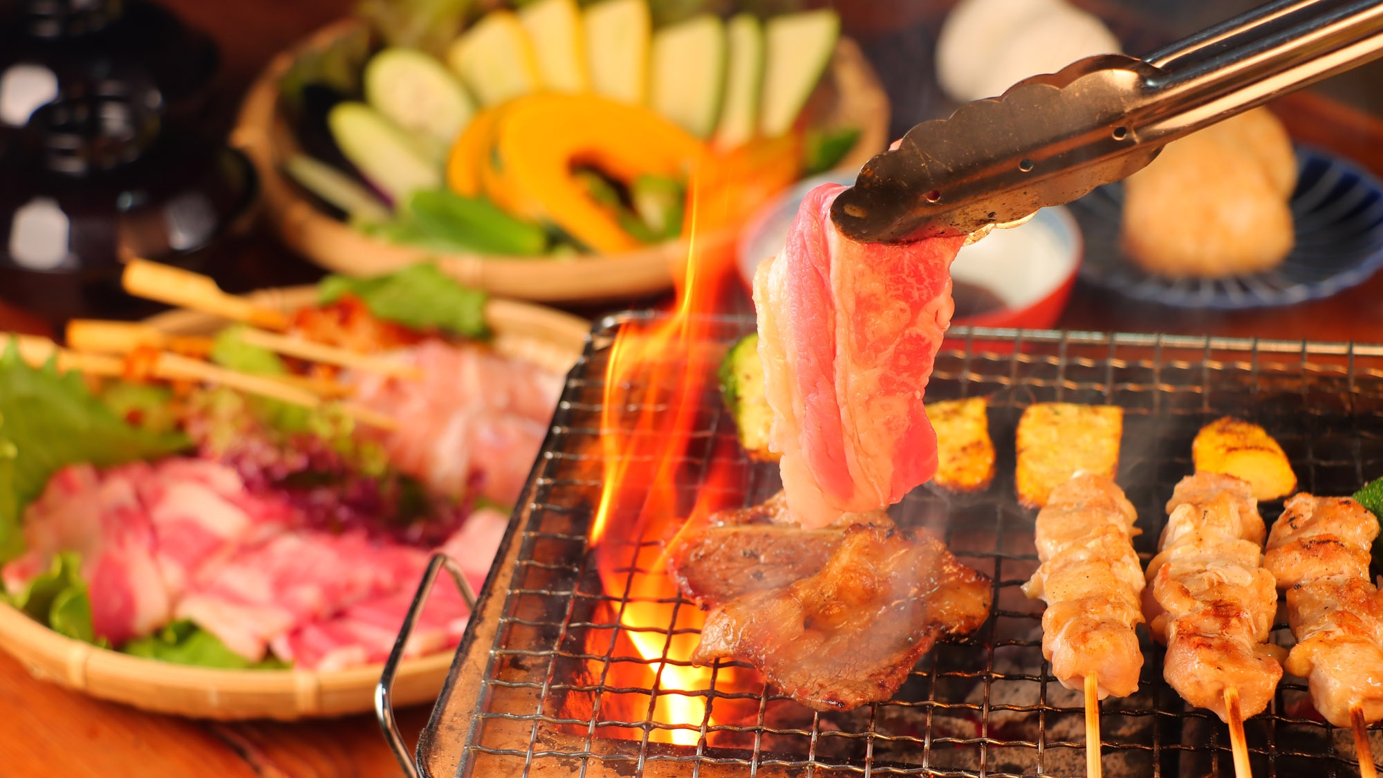 【2食付】自家栽培の採れたてお野菜がイチオシ〜七輪を囲んで古民家土間BBQ〜