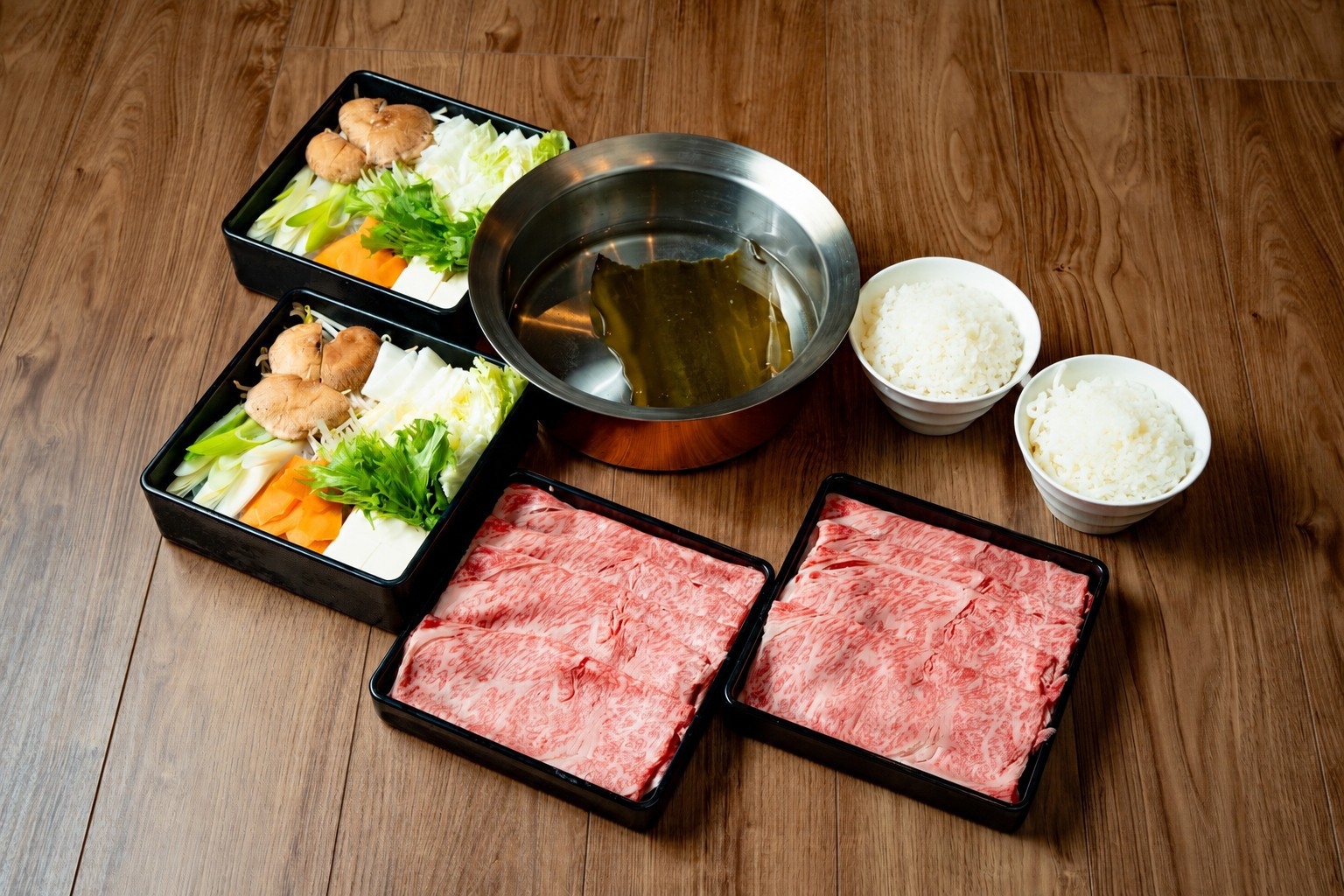 【オールインクルーシブ(食材のみ)甲州牛しゃぶしゃぶ＋朝食】富士山の見える露天風呂・サウナ付プラン