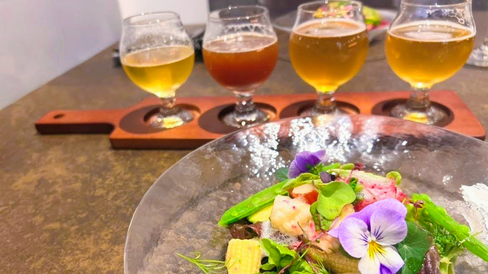 ・【夕食】前菜の一例　カジュアルフレンチのおまかせコース料理