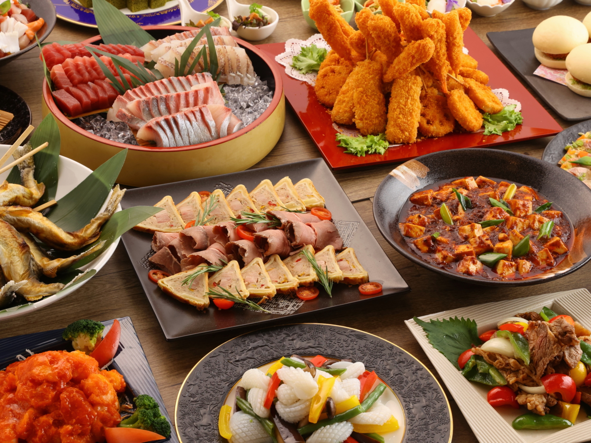 夕食バイキング