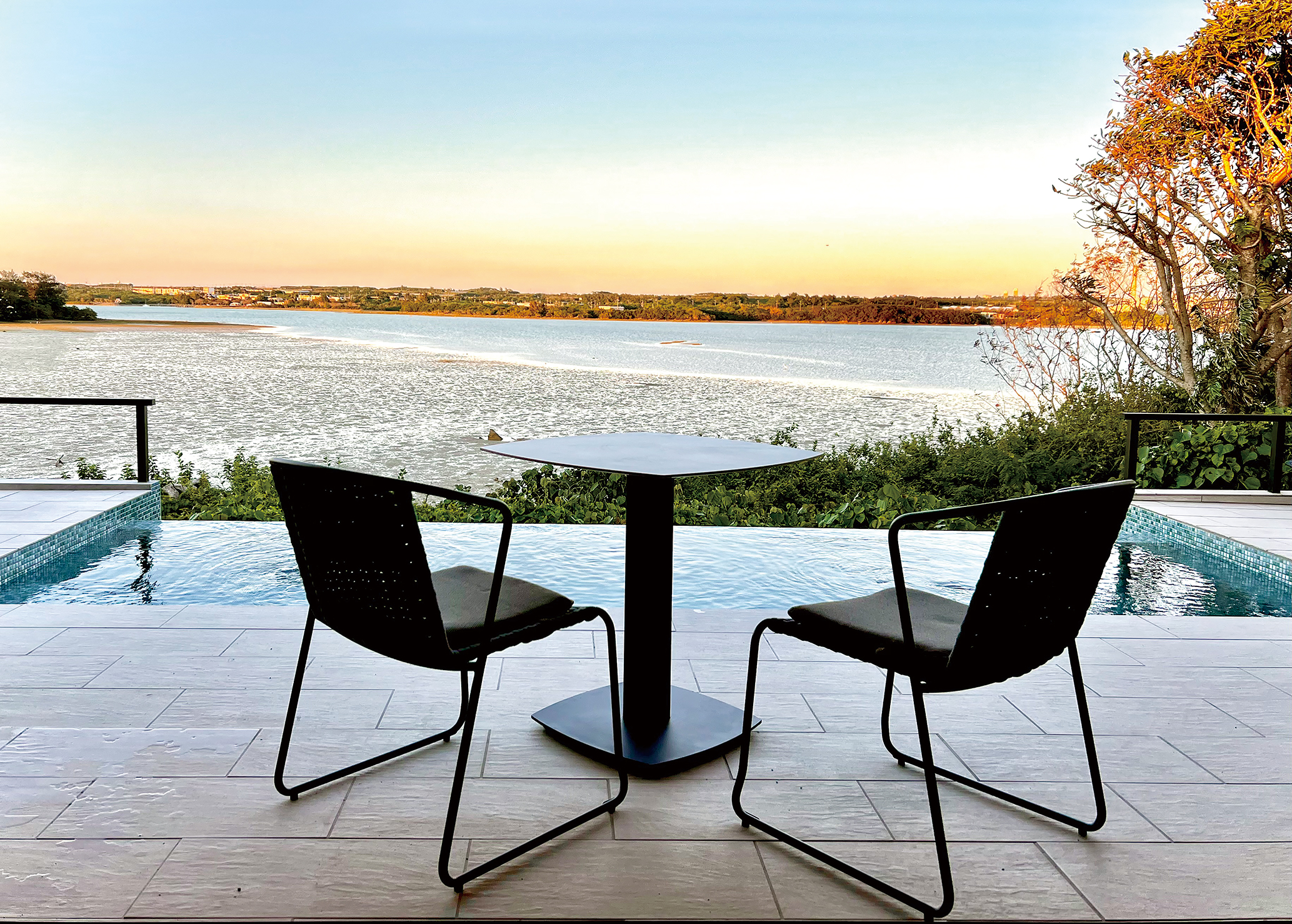 テラスからの景色 干潮時