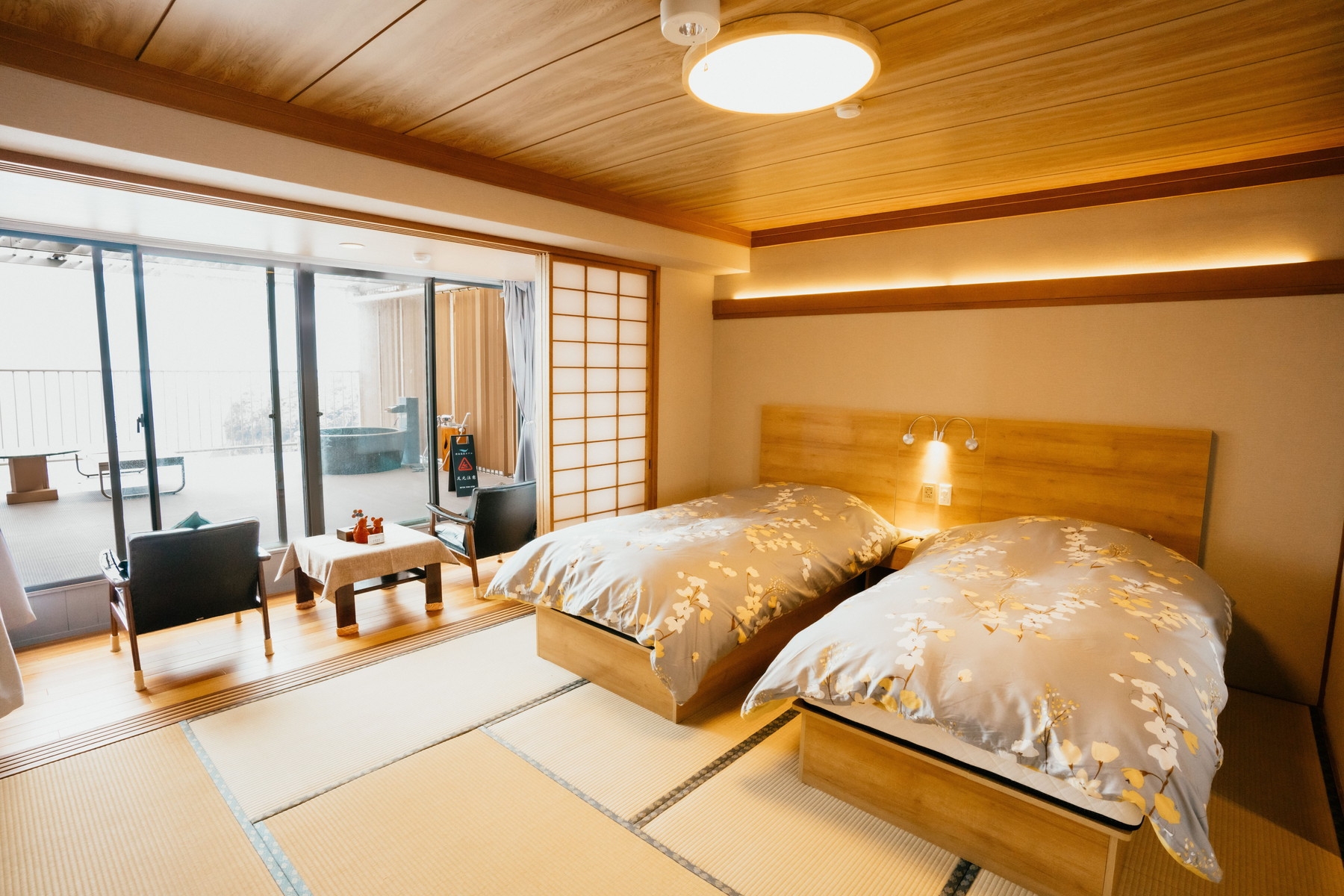 オーシャンビュー洋室露天風呂付キングベッド（幅2.0m)　夕食　朝食付