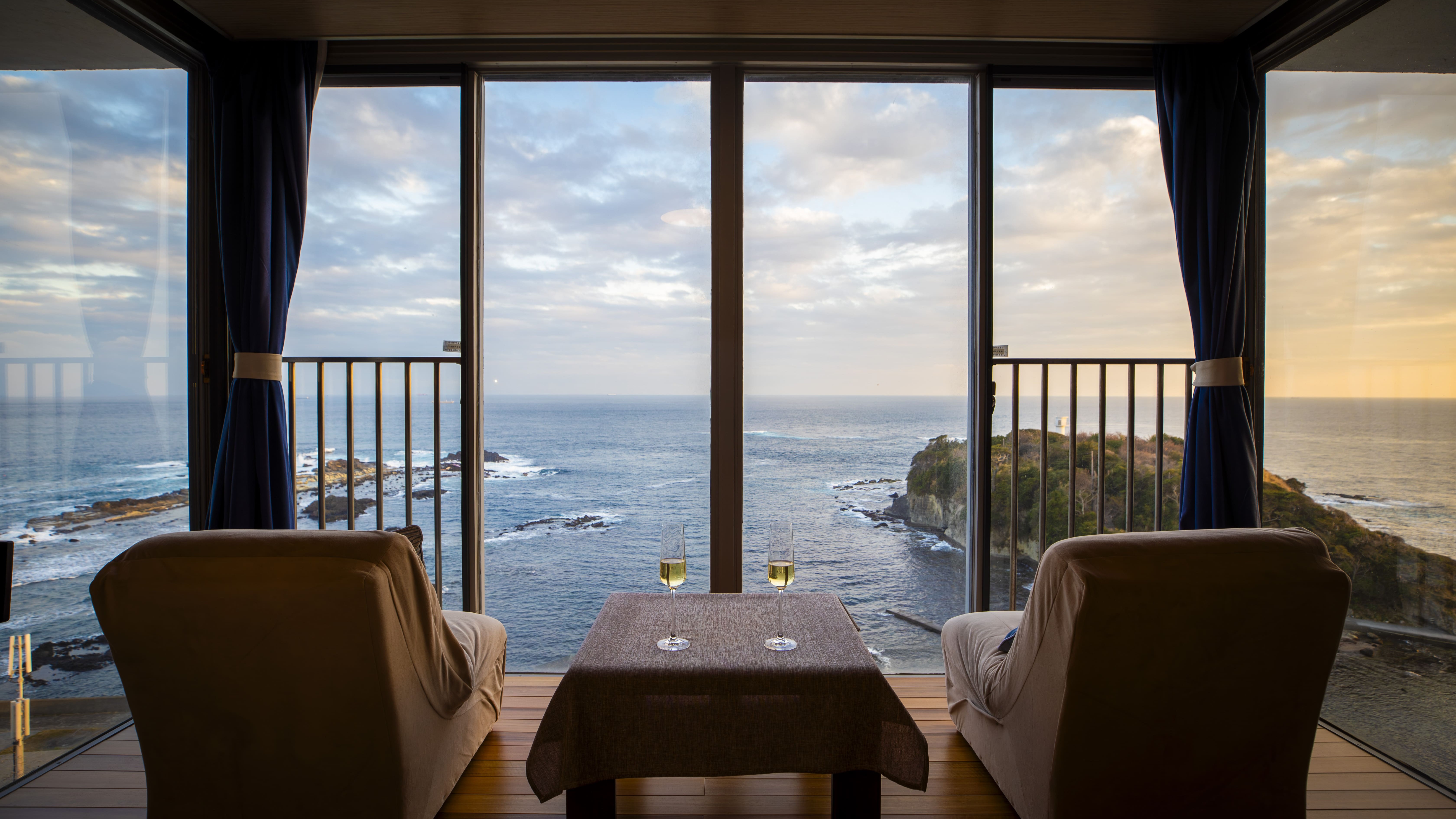 【客室一例】オーシャンビュー和洋室