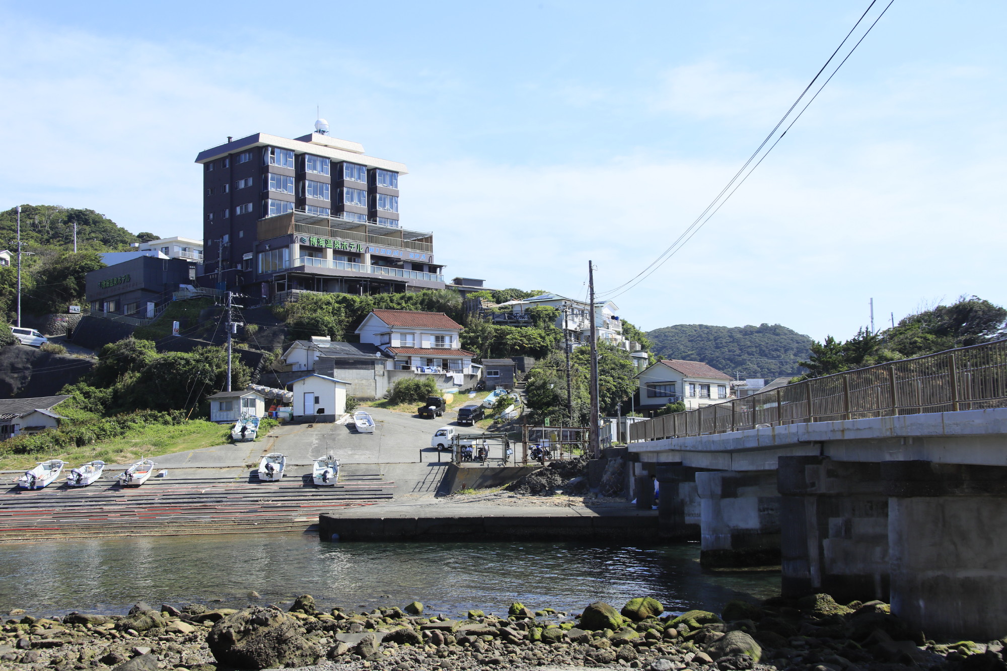 恵比寿島から見えるホテル外観