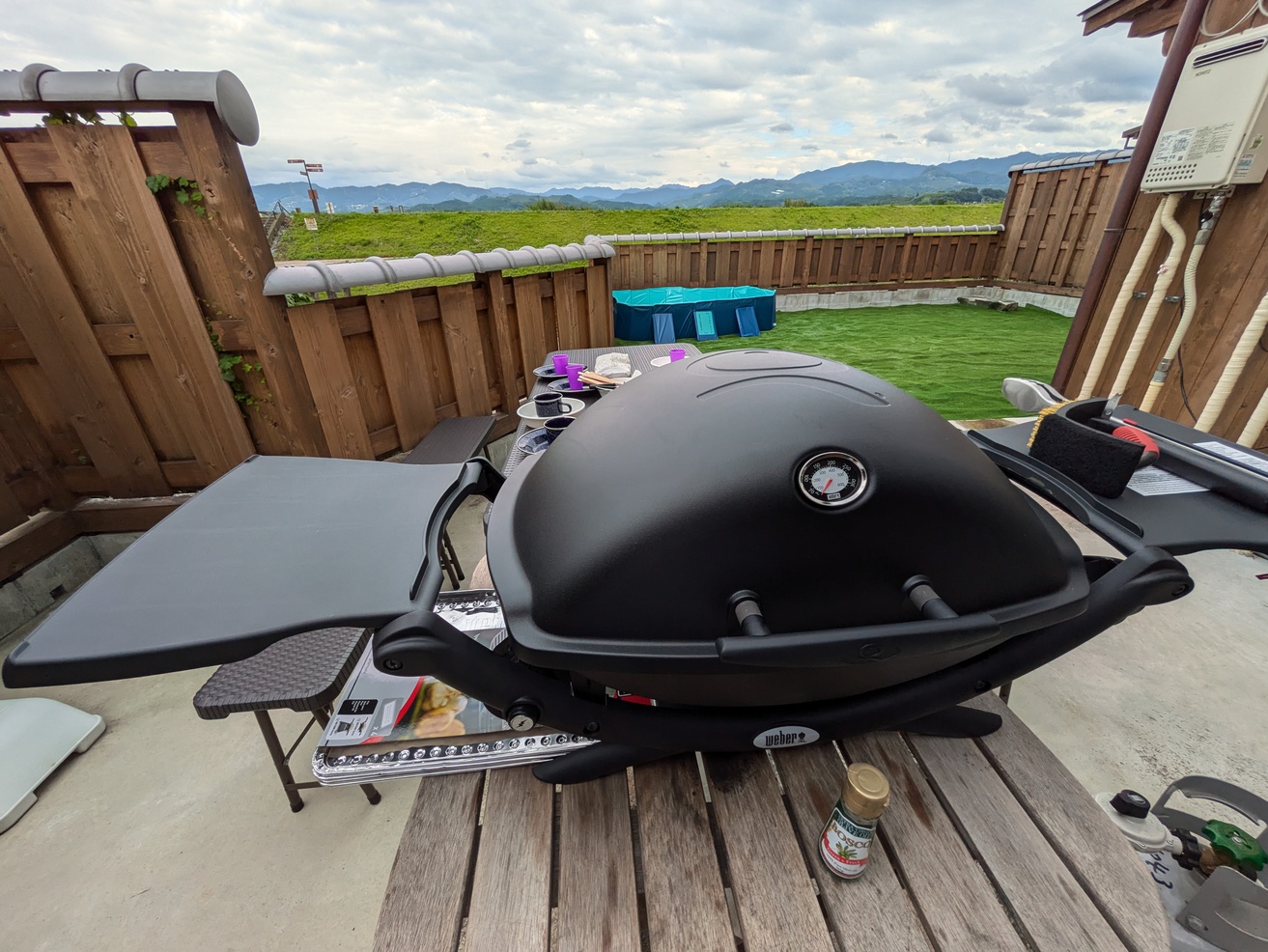 初夏のBBQ。外で食べるだけで、何倍も美味しい。