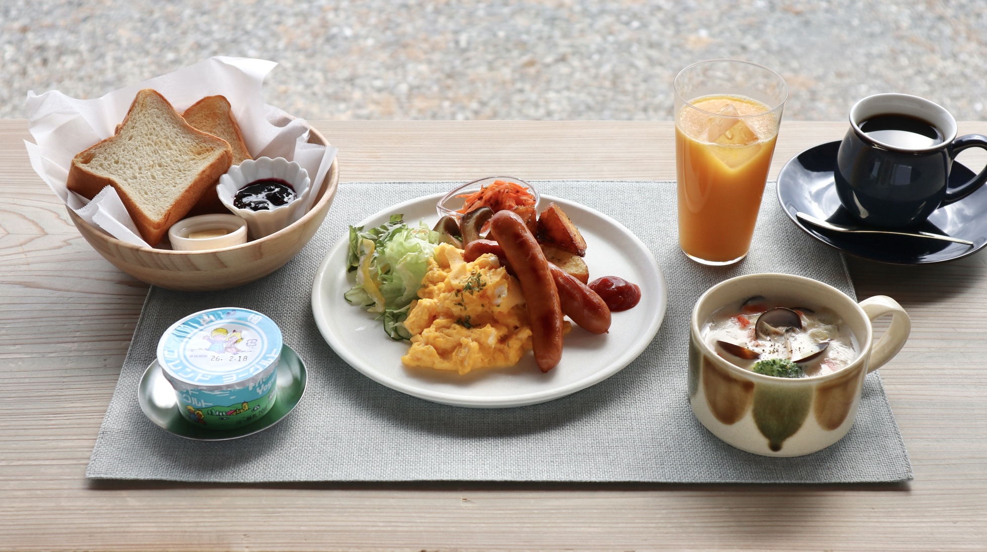 洋食「追波湾モーニング」／選べるオーシャンビュー朝食