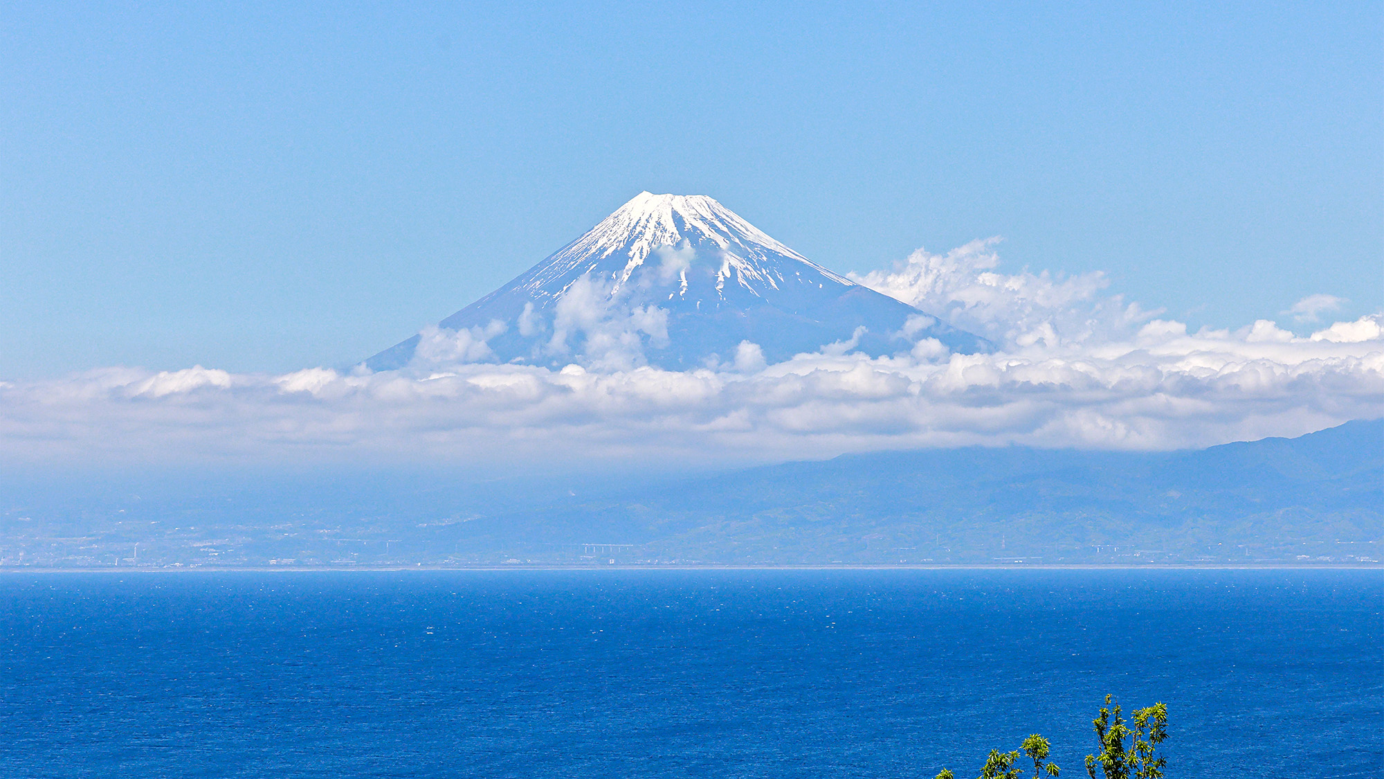 【景色】当館からはくっきりと綺麗な富士山が望めます。
