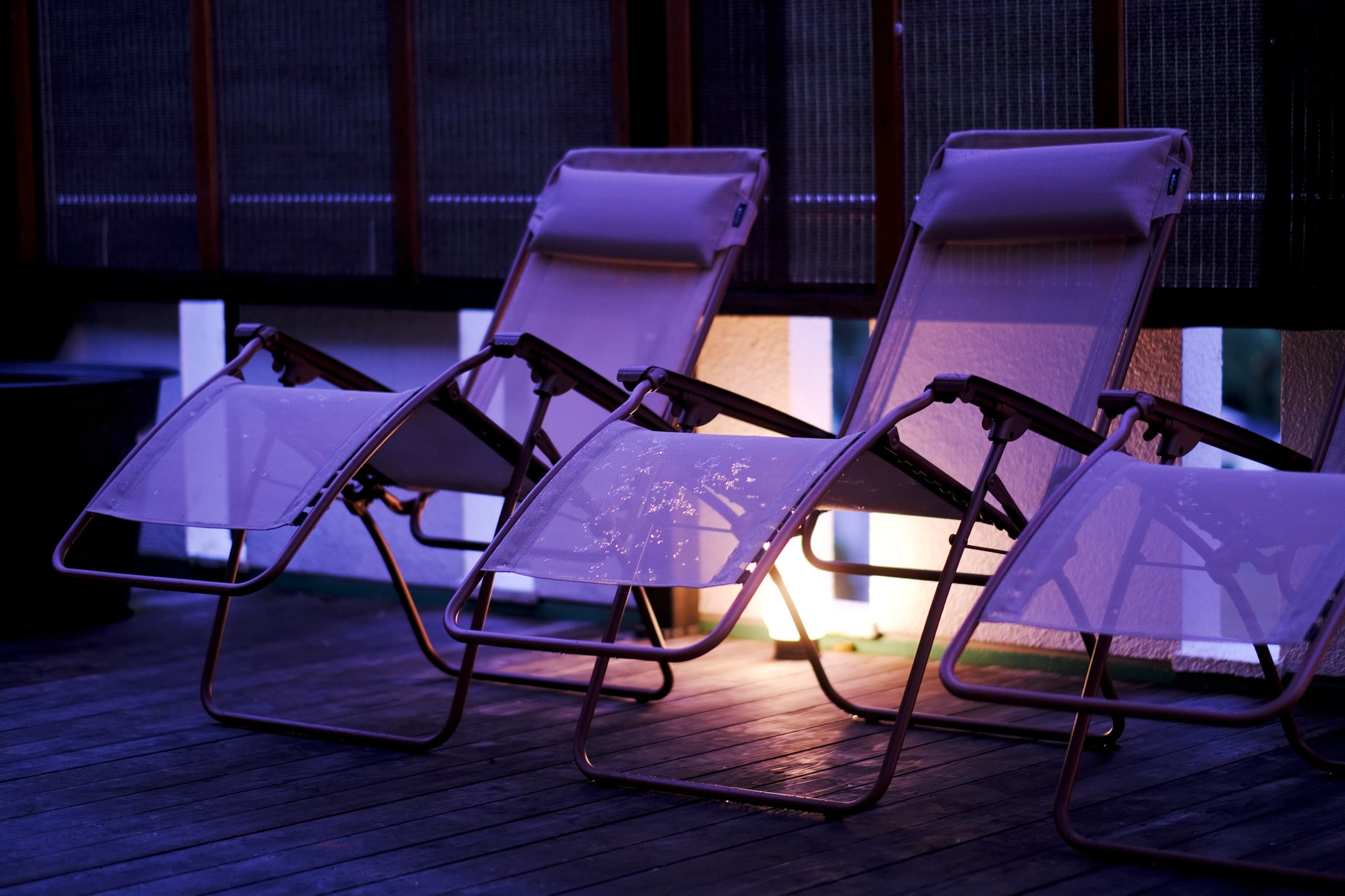 屋外チェア(夜)