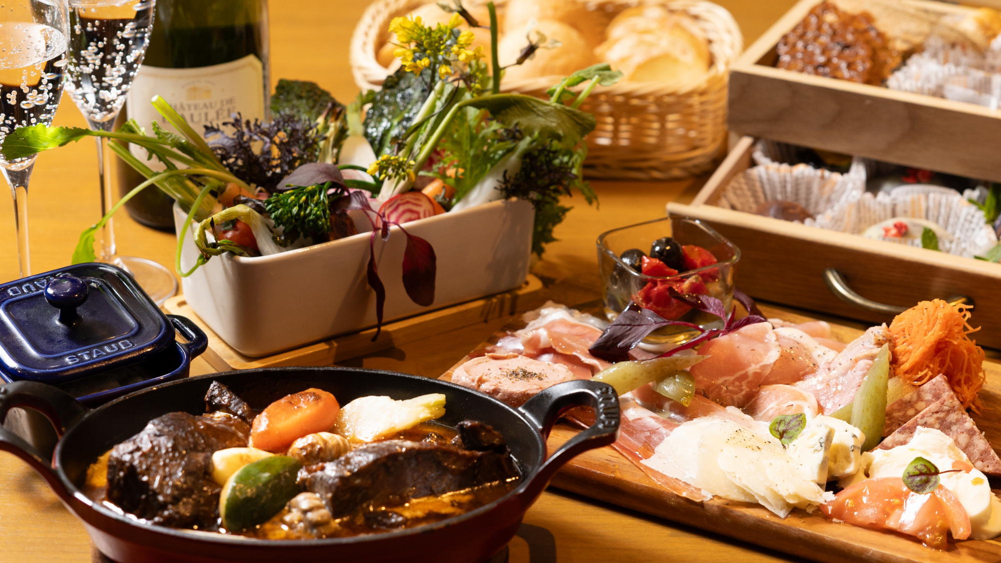 【春限定│小谷流温泉・森の湯フリーパス付│お部屋食】乾杯スパークリング付き！お部屋食プラン／2食付