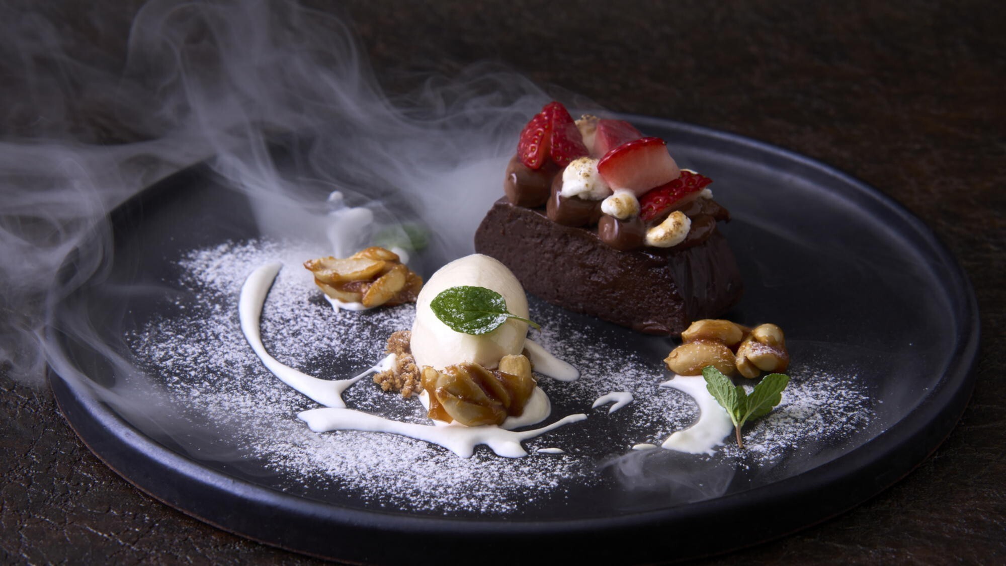 【ディナーコース】スモーク仕立てのスモア