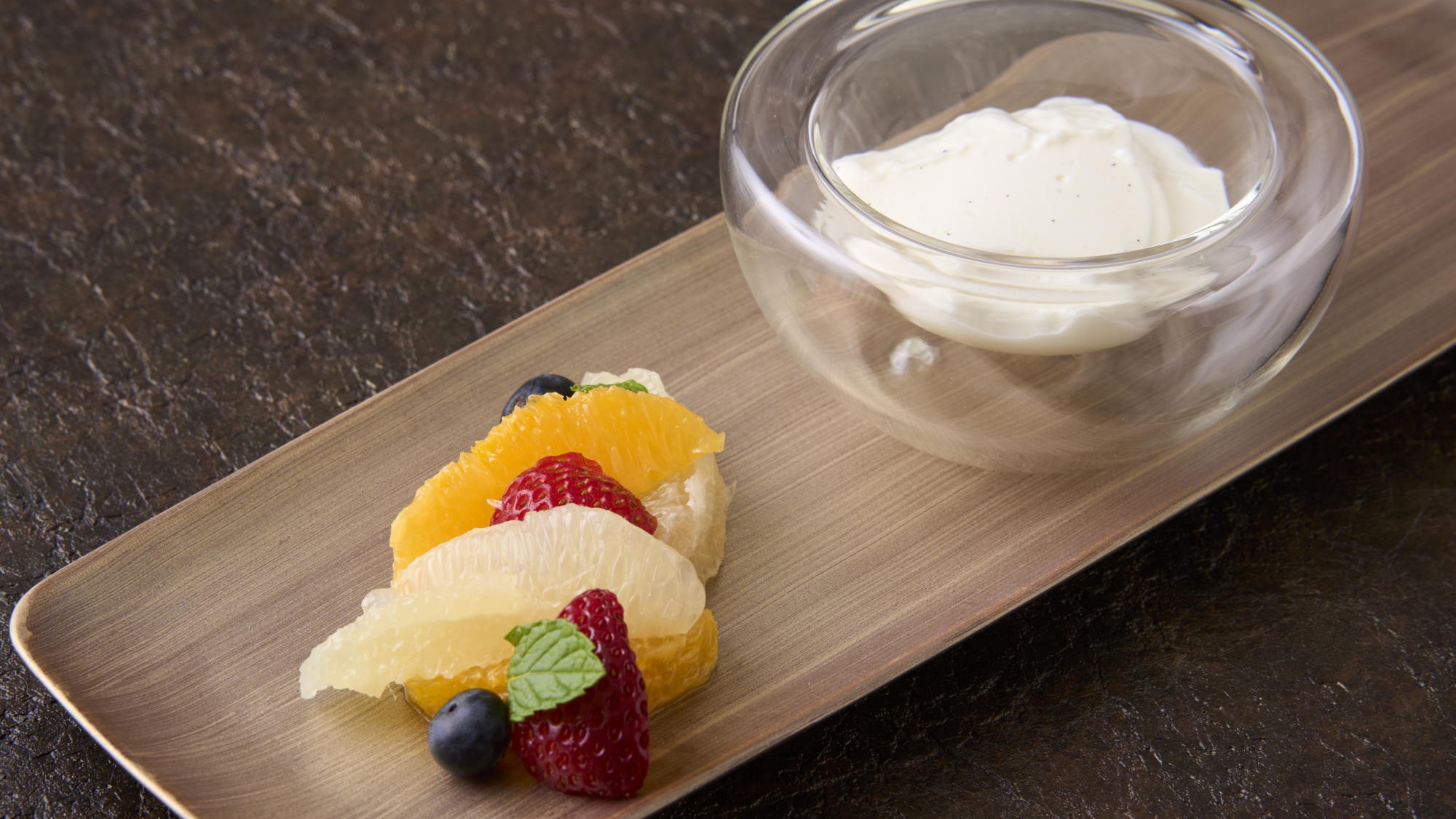 【ディナーコース】千葉県産ミルクのブランマンジェ