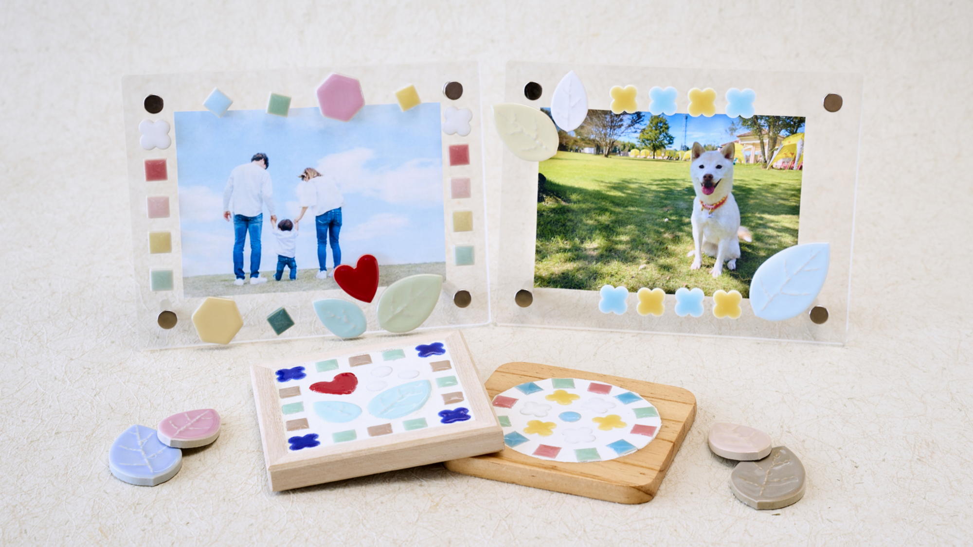 【ワークショップ】思い出をちりばめたタイルアート（イメージ）