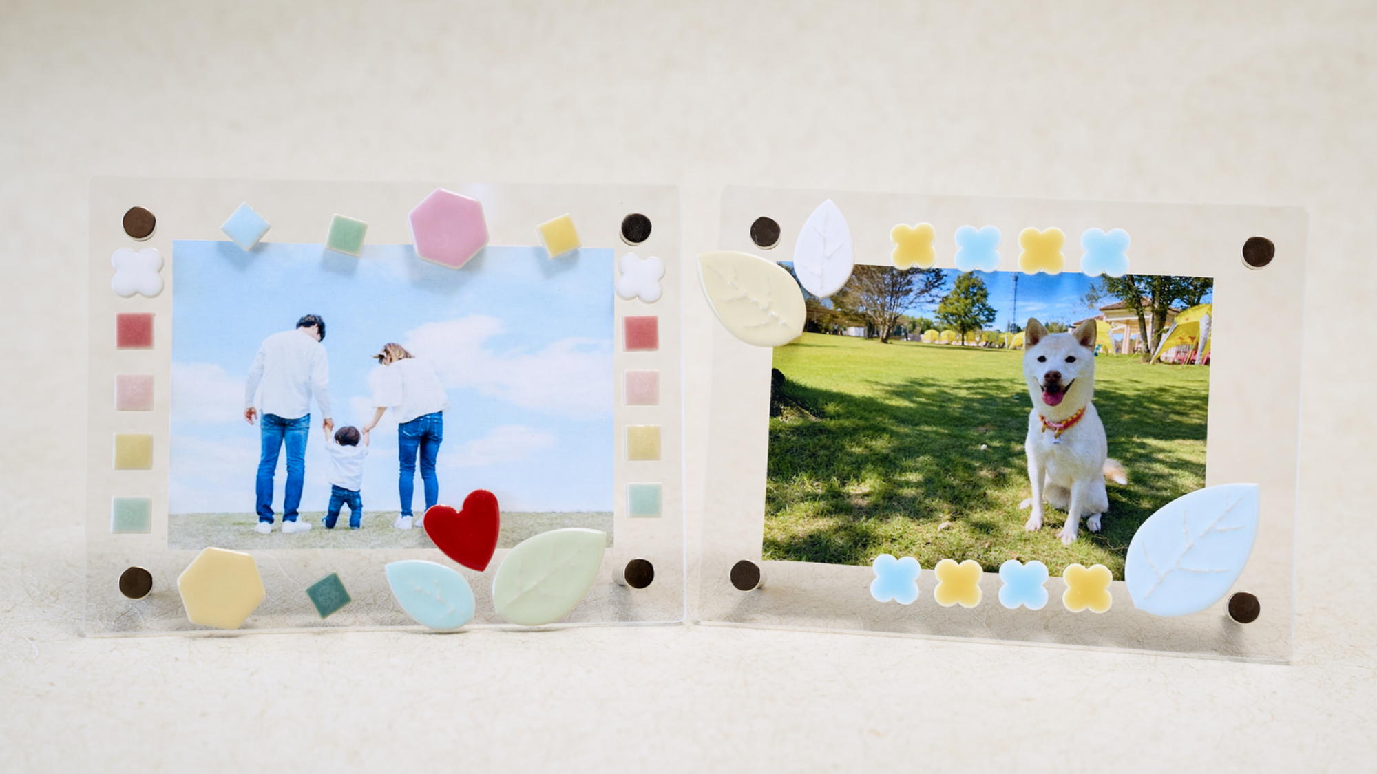 【ワークショップ】思い出をちりばめたタイルアート（イメージ）