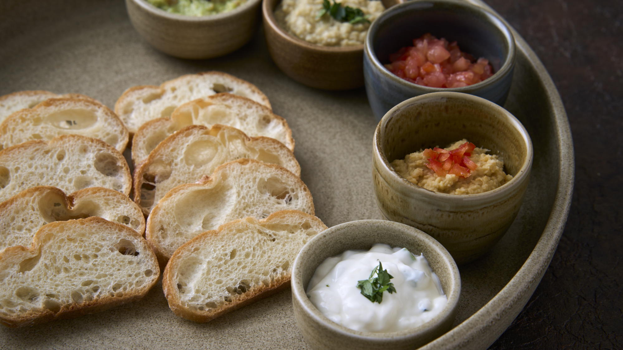 【ディナーコース】アペタイザー３種のディップスタイル