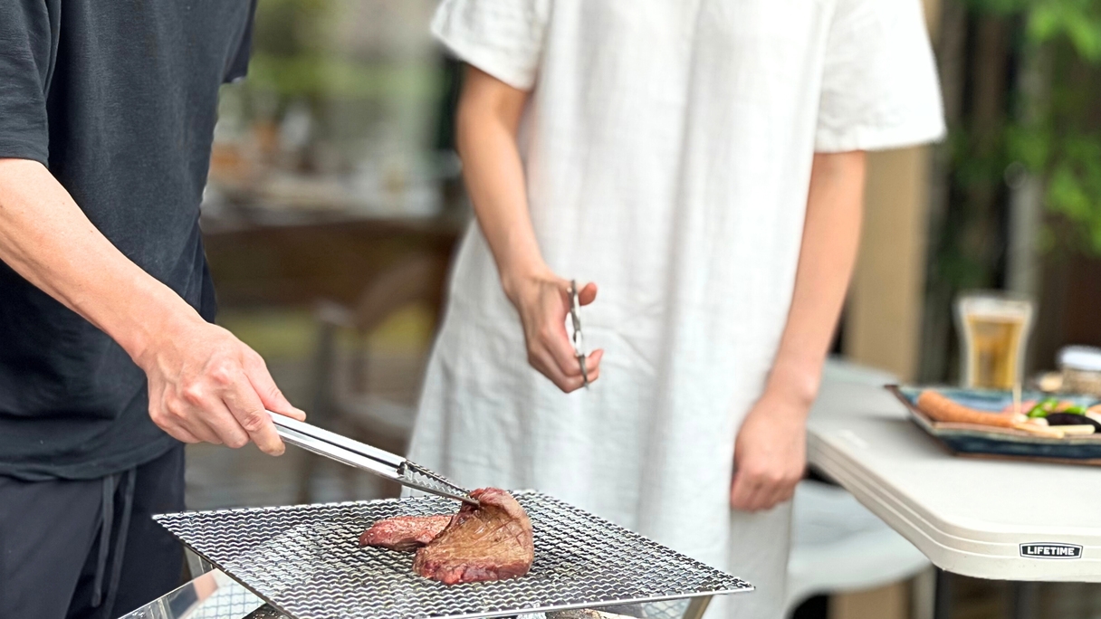 テラスでBBQ！夕食付プラン｜200㎡ ３LDKの貸別荘を一棟貸切｜プライベートステイ