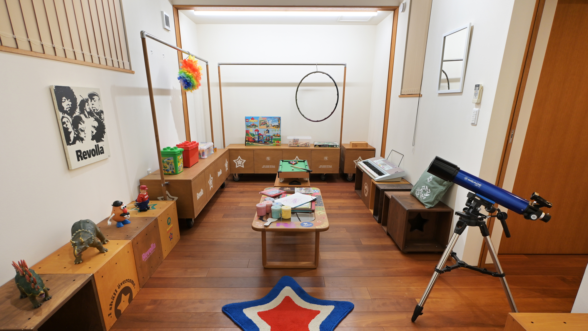 創造性を刺激するおもちゃをご用意。お子様もきっと大喜びです。