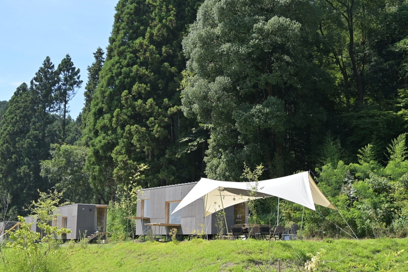 【温浴＆タオルセット付】モバイルハウス「住箱」（手ぶらプラン）