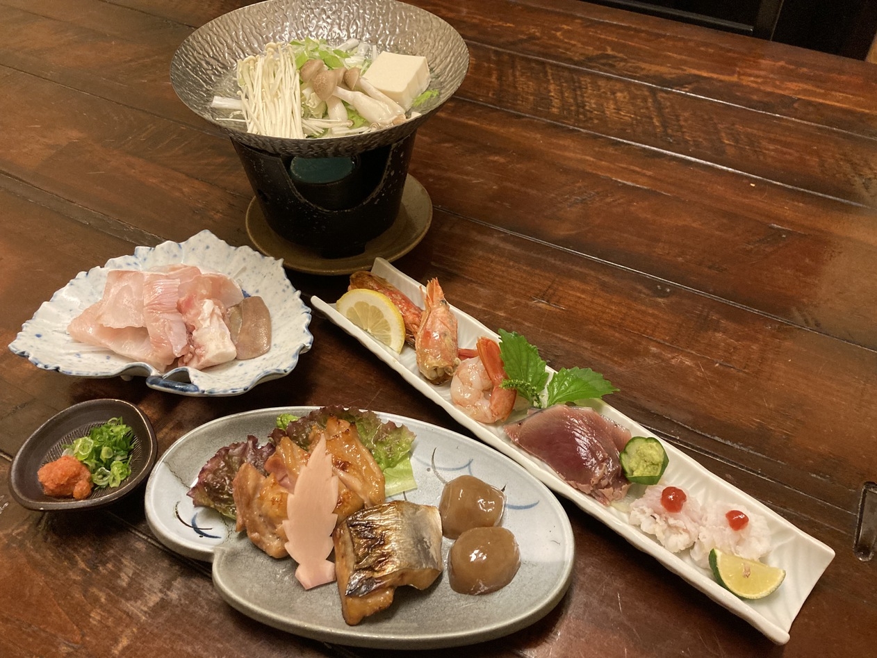 朝食と夕食は「南紀くえ小鍋＋造り＋焼物」プラン】必ずプラン説明の確認を御願い致します