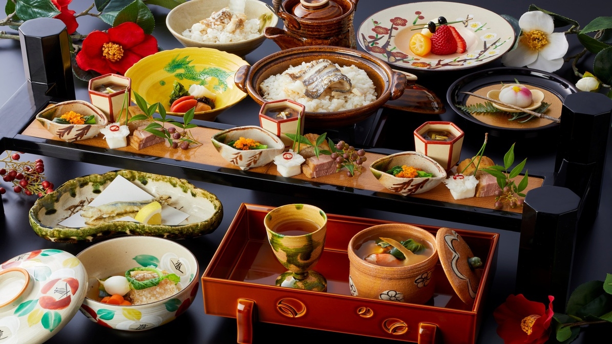 【当館名物】メイン料理9品より鰤すきしゃぶや紅ずわい蟹など3品チョイス♪『冬のデラックスプラン』