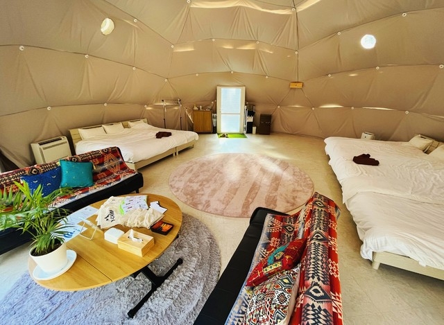 【素泊まり】広々ドームテントで大自然を感じるグランピング