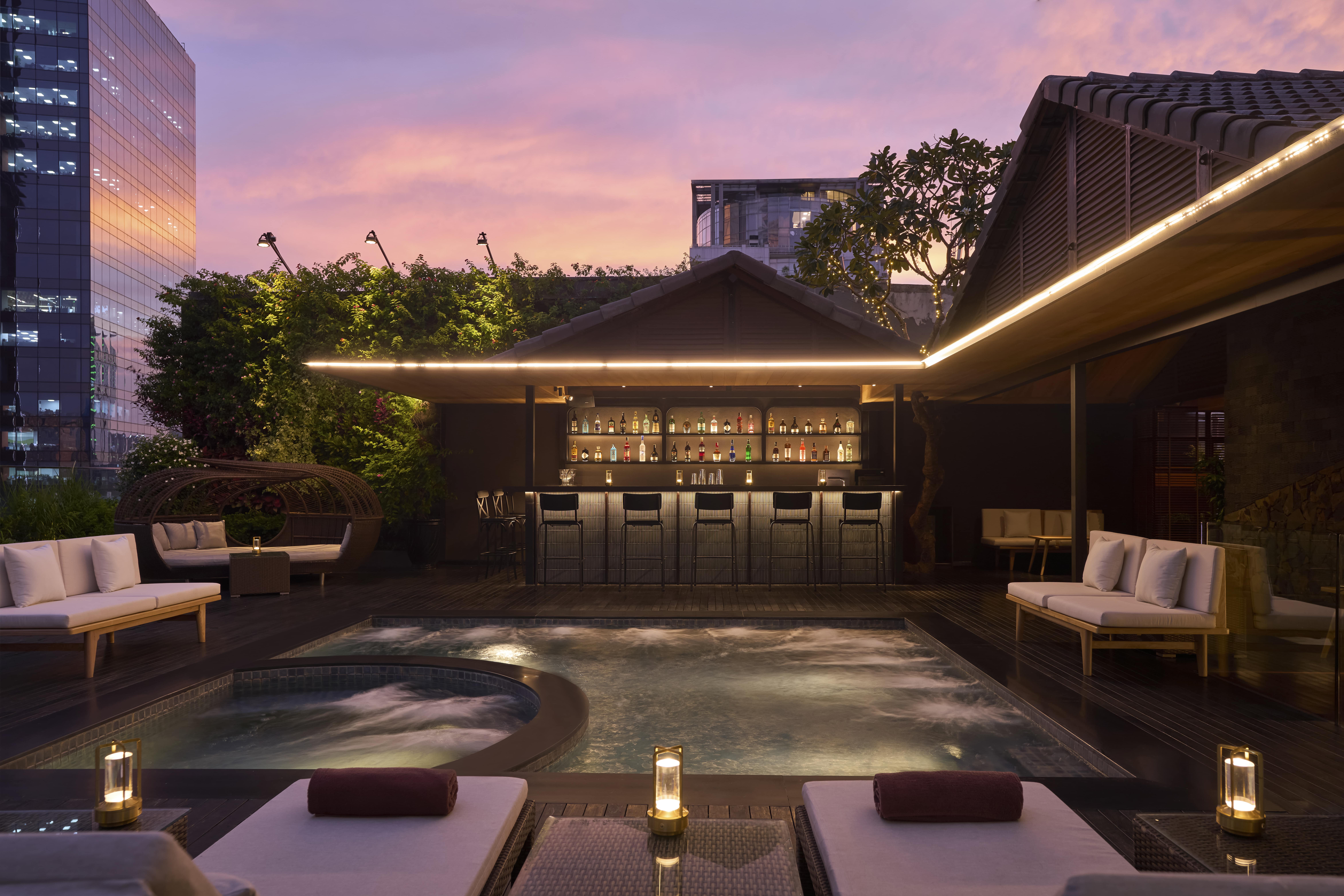 屋上　ジェットバス