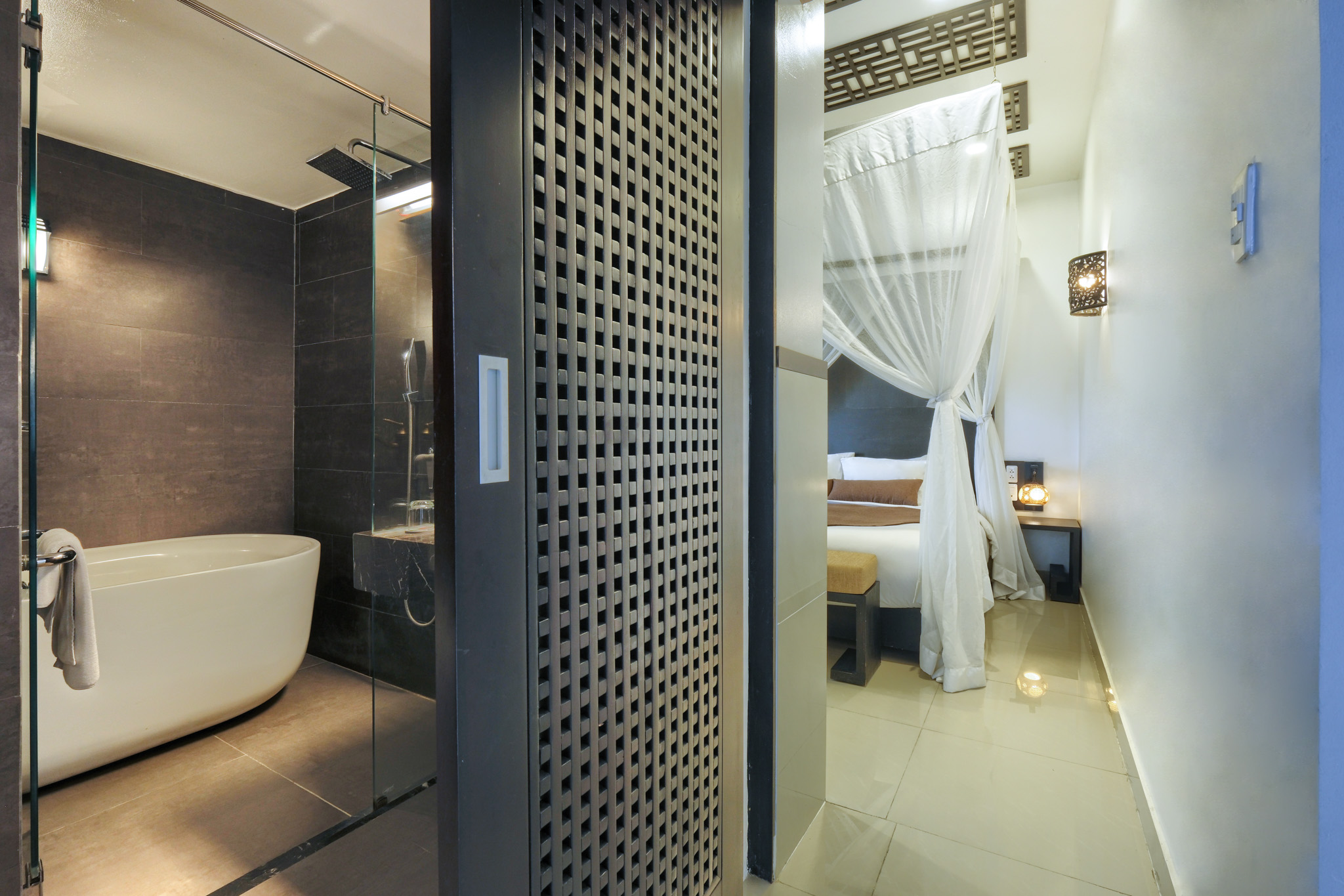 川の景色付きヴィラキングルーム - フットマッサージ、温泉込み