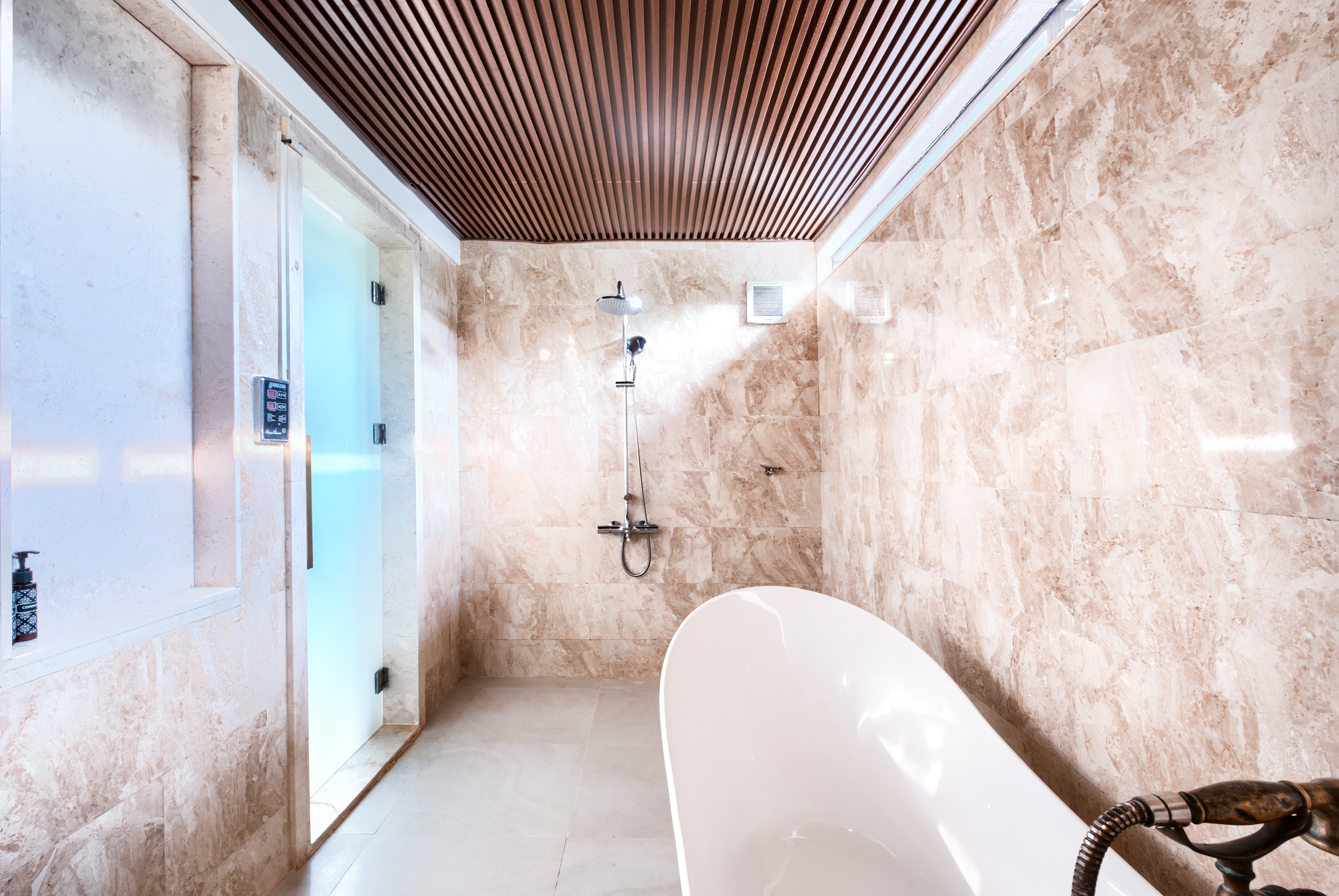 インルームスチームサウナ付きエグゼクティブヴィラ - フットマッサージ、温泉込み