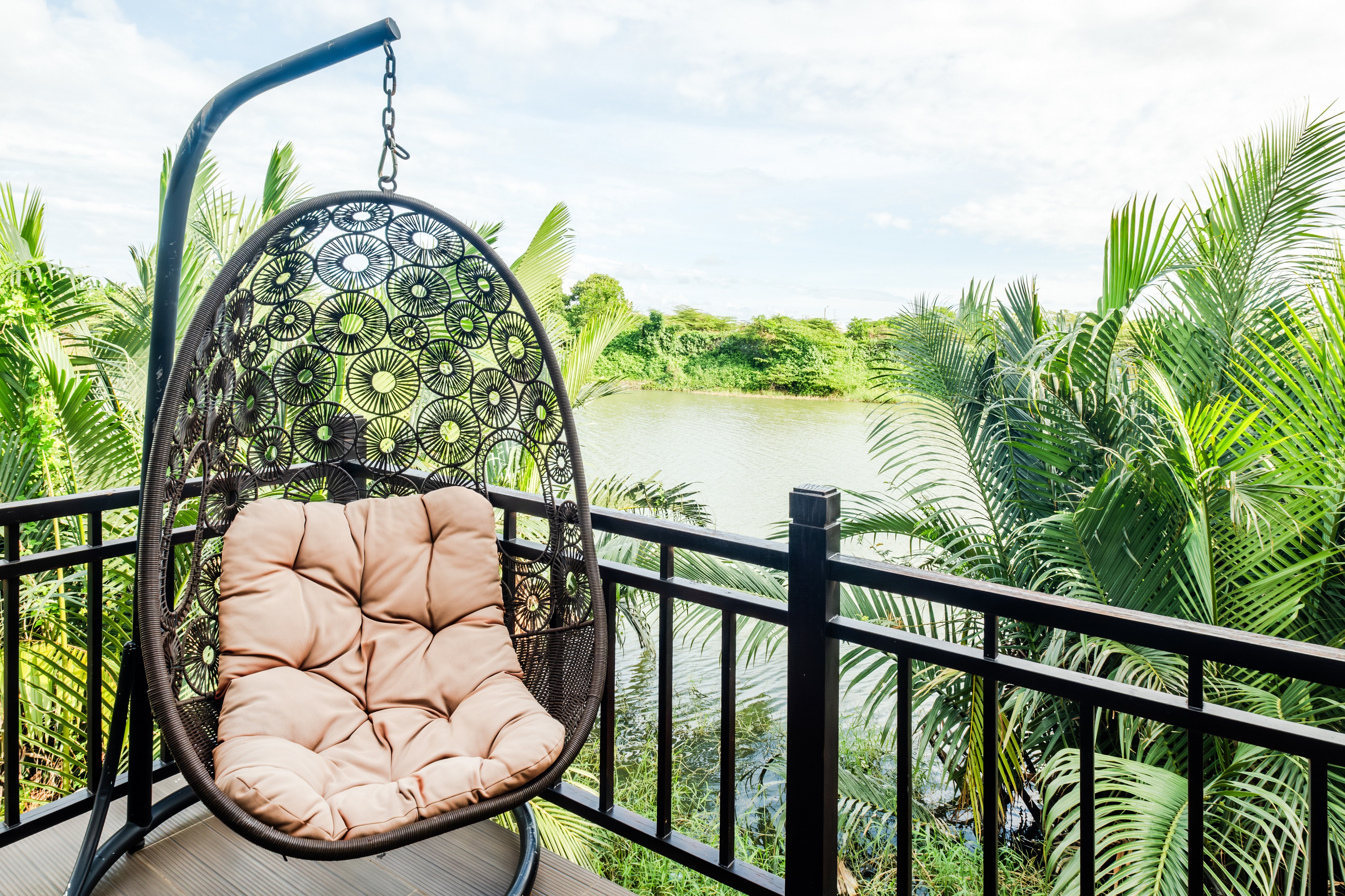 川の景色付き2ベッドルームヴィラ - フットマッサージ、温泉込み