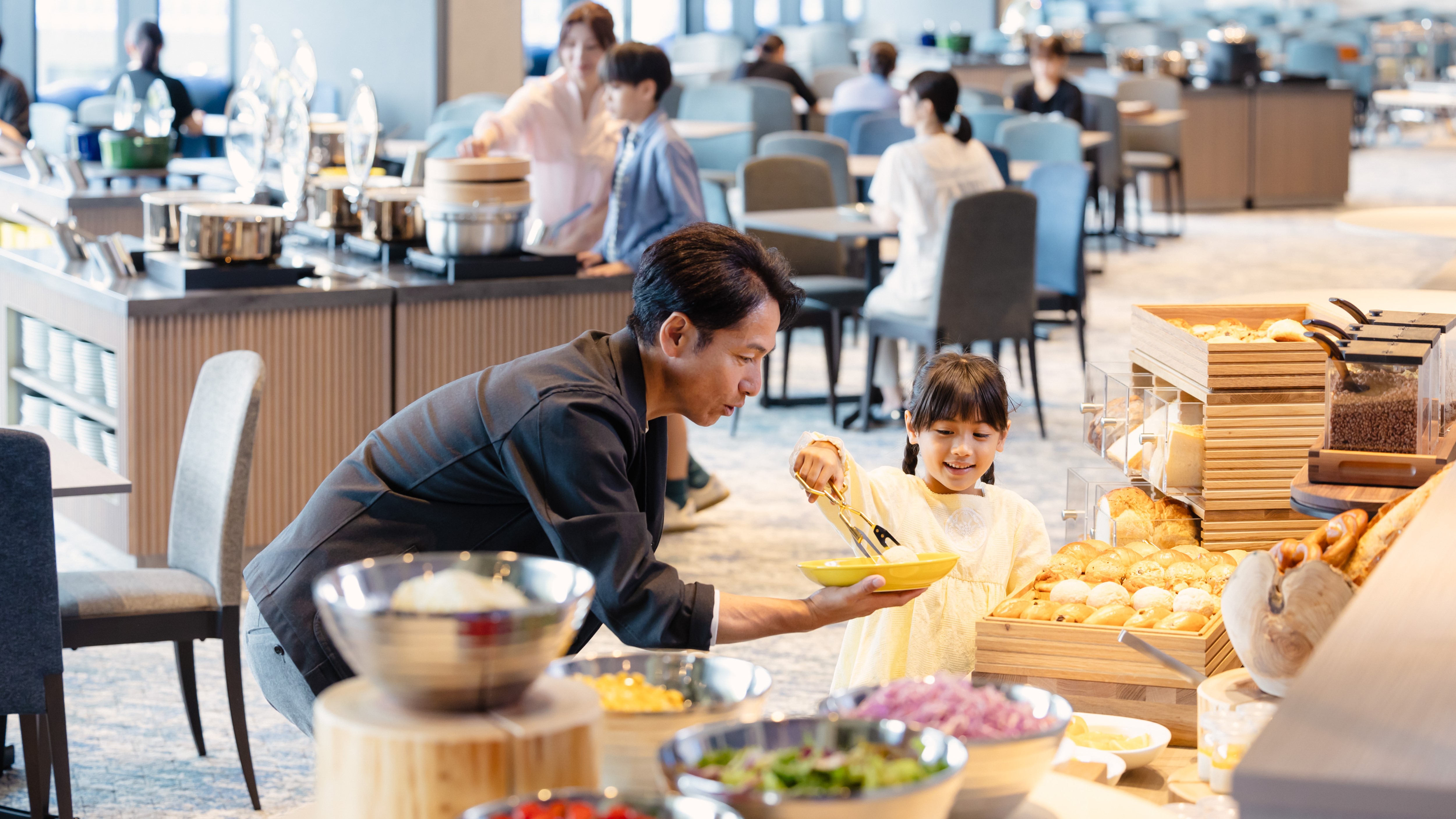 朝食ビュッフェ