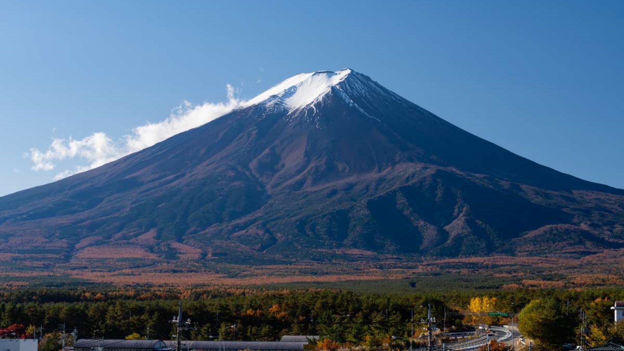 施設からの富士山