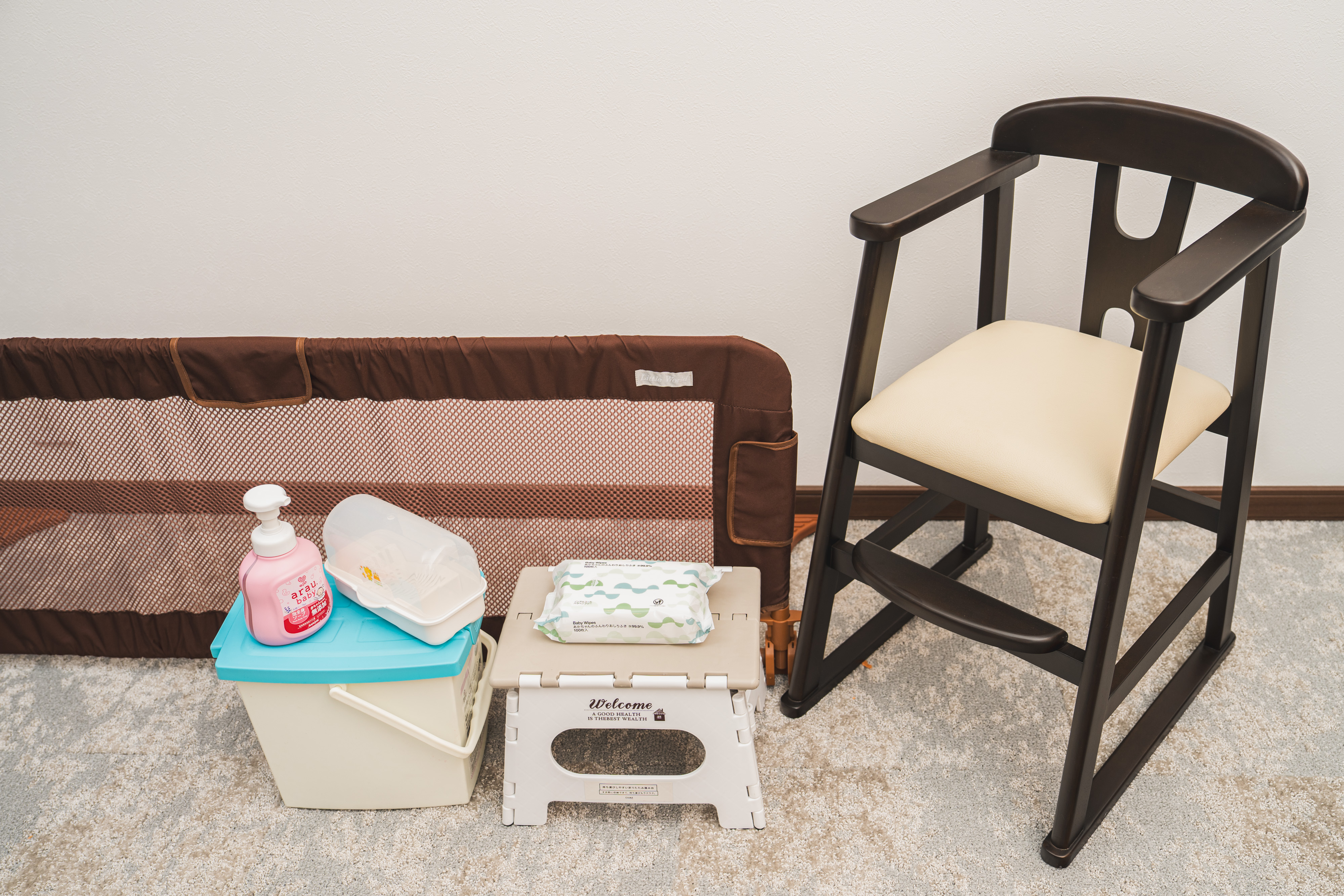 【貸出品】お子様用の貸出品もご用意いたします。