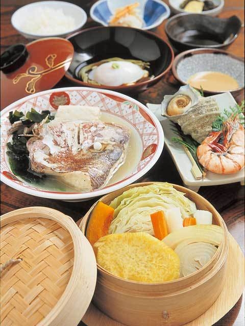 【1泊2食付き】夕食は「茶寮大路」で食べる「地獄蒸し会席」プラン