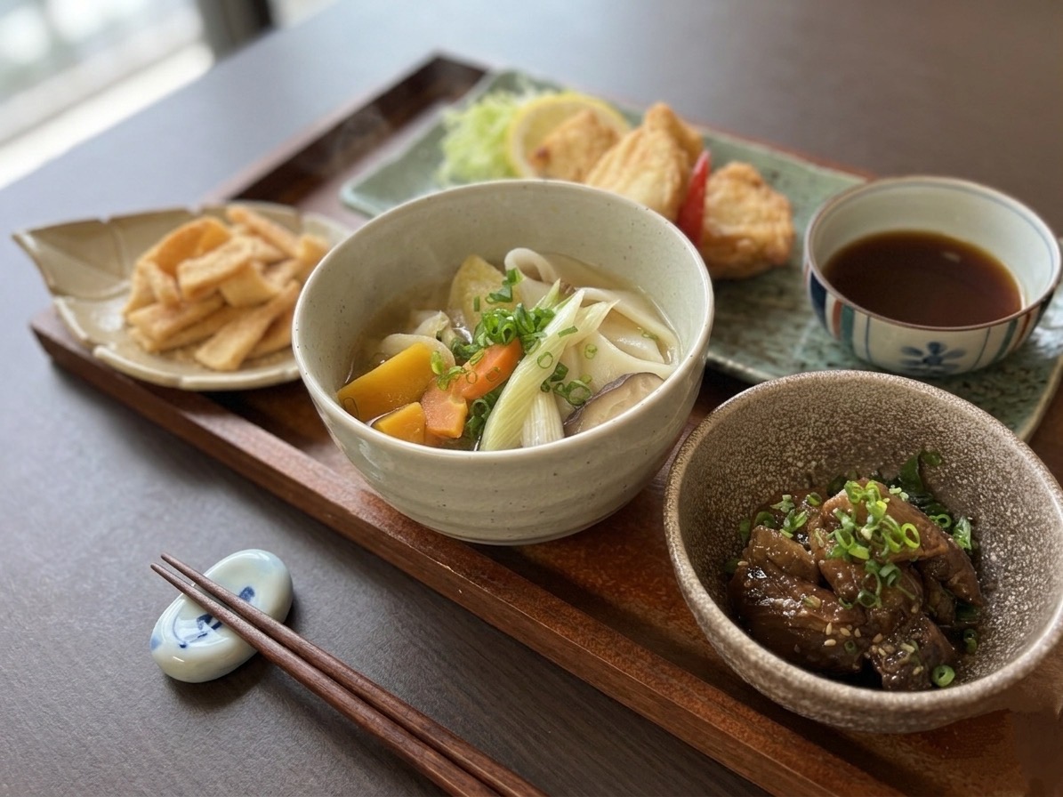 郷土料理満喫の夕食膳