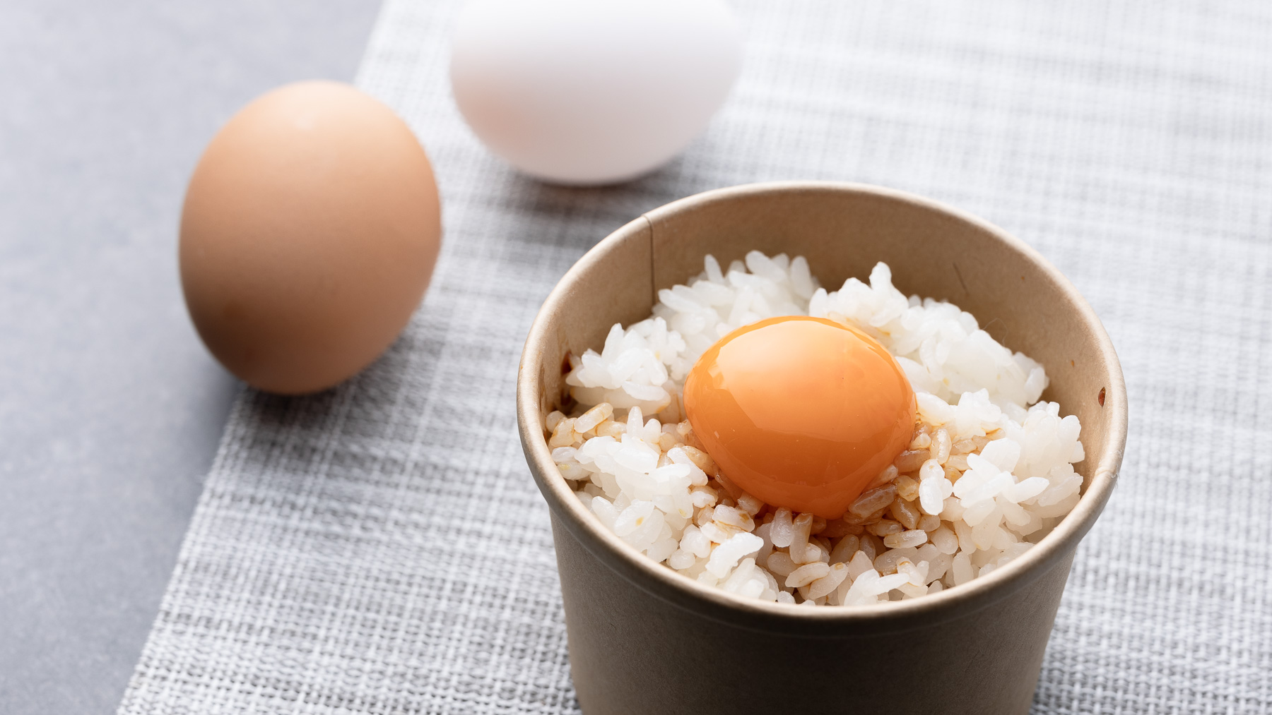 【無料朝食】生卵も食べ放題