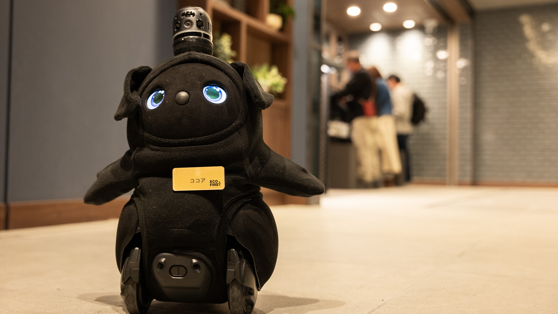 お出迎えロボット「ココアちゃん」