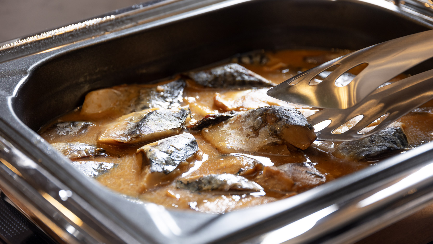 【無料朝食】魚料理も日替わりで