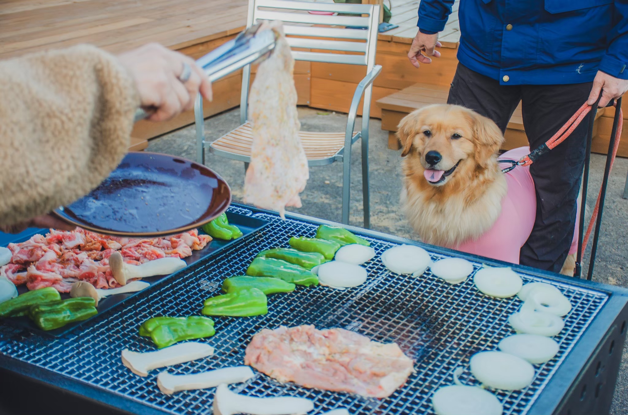 ワンちゃんとBBQ