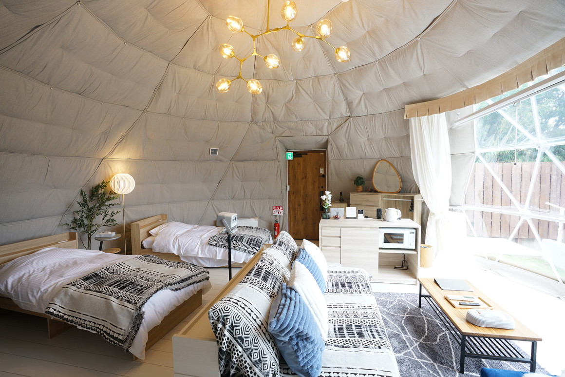 【手軽にグランピング！】持ち込みOK宿泊プラン（プライベートシェルター利用）※スペース費用等現地清算