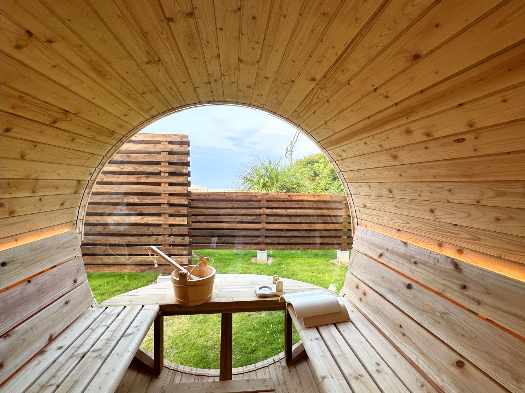 バレルサウナ ※ツインドームD棟にご宿泊のお客様限定でご利用可能