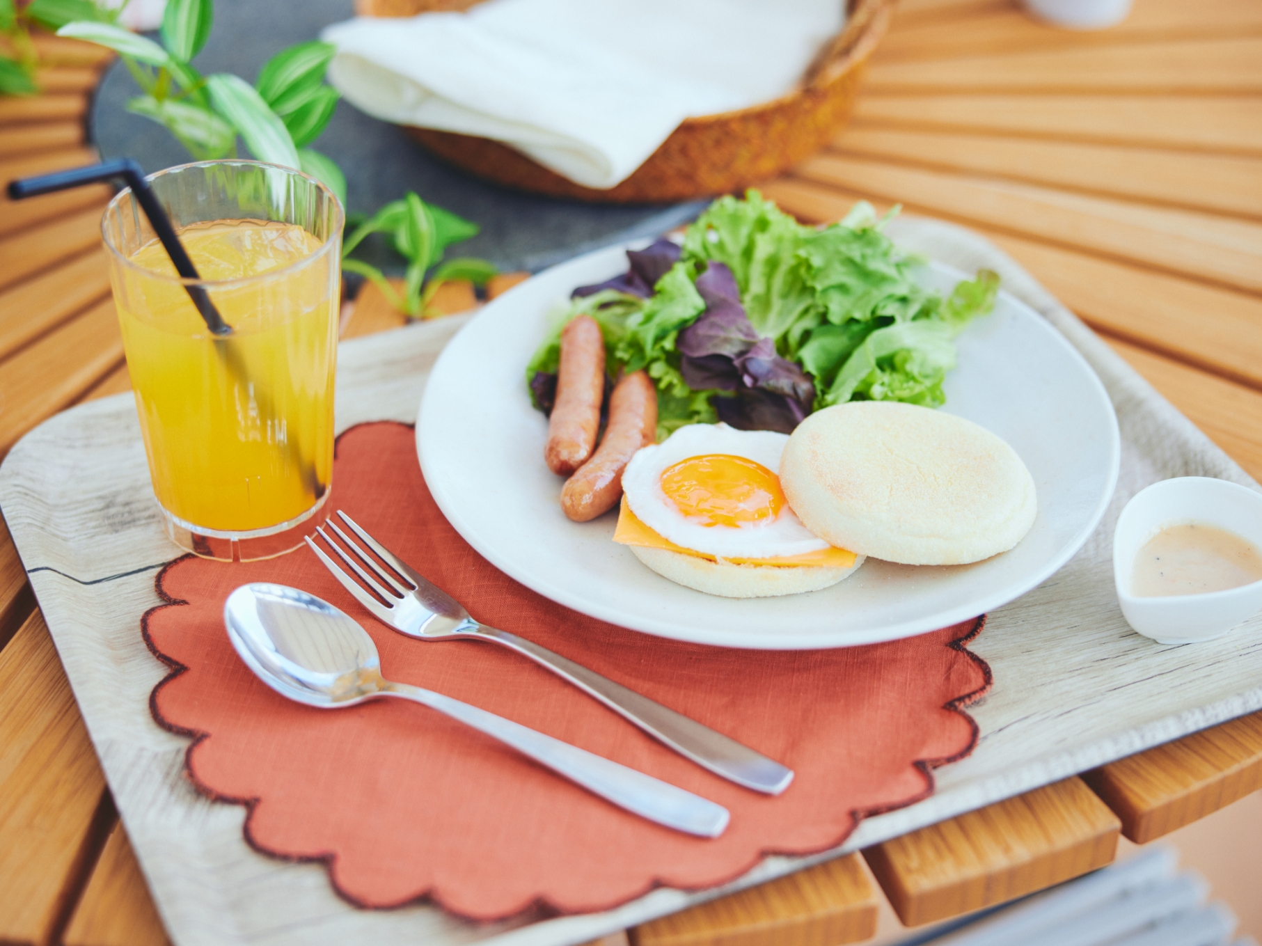 朝食B:マフィンセット