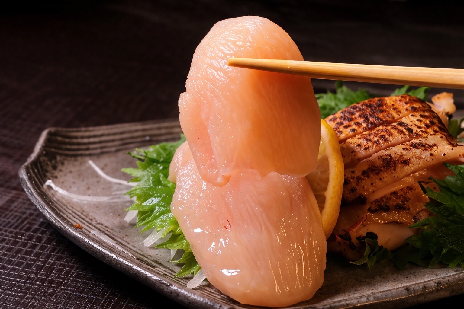 新鮮鶏のお刺身盛り