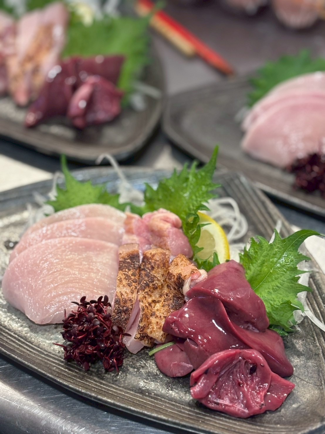 新鮮鶏のお刺身盛り